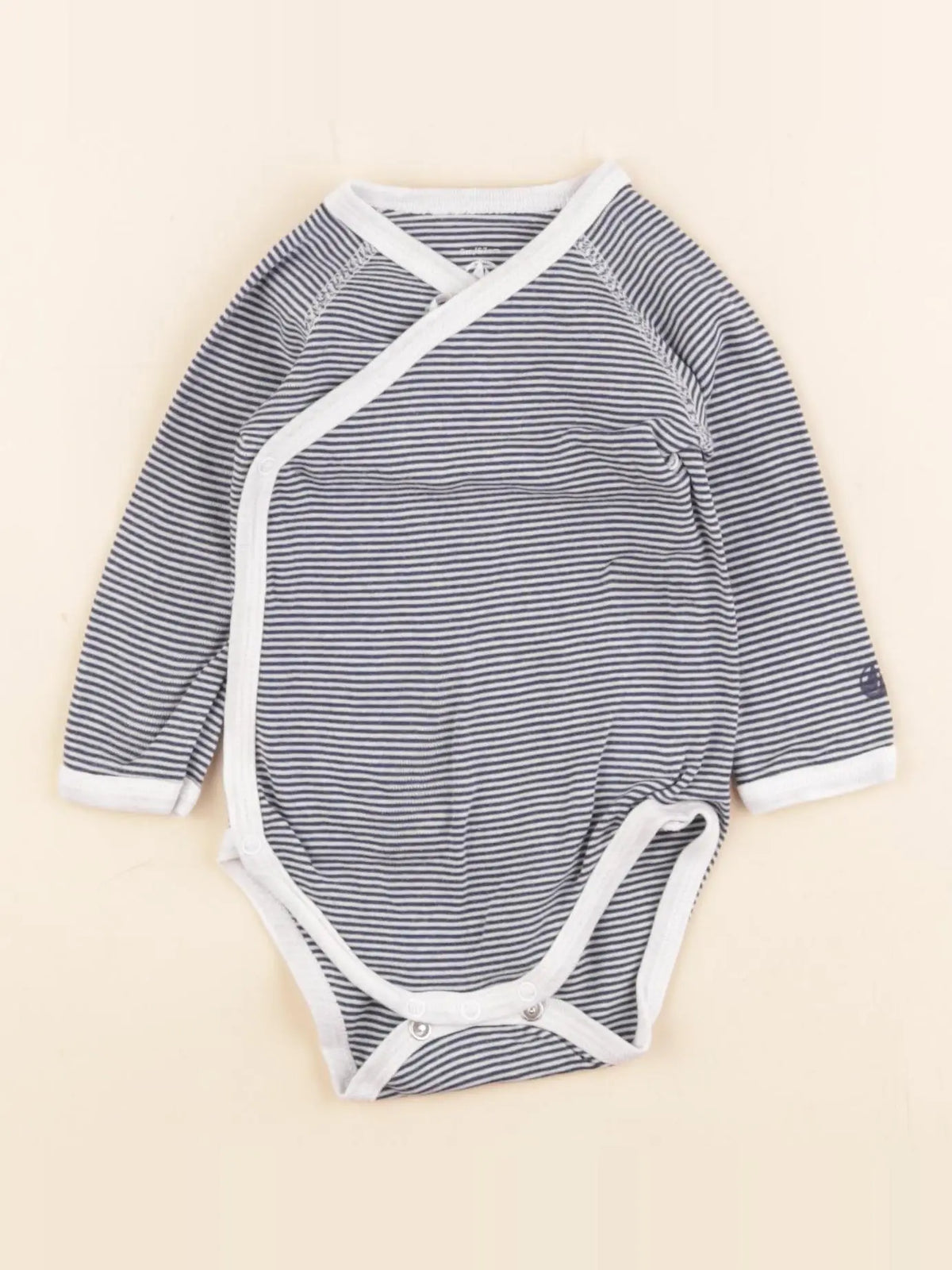 Petit Bateau - body bleu - 6 mois