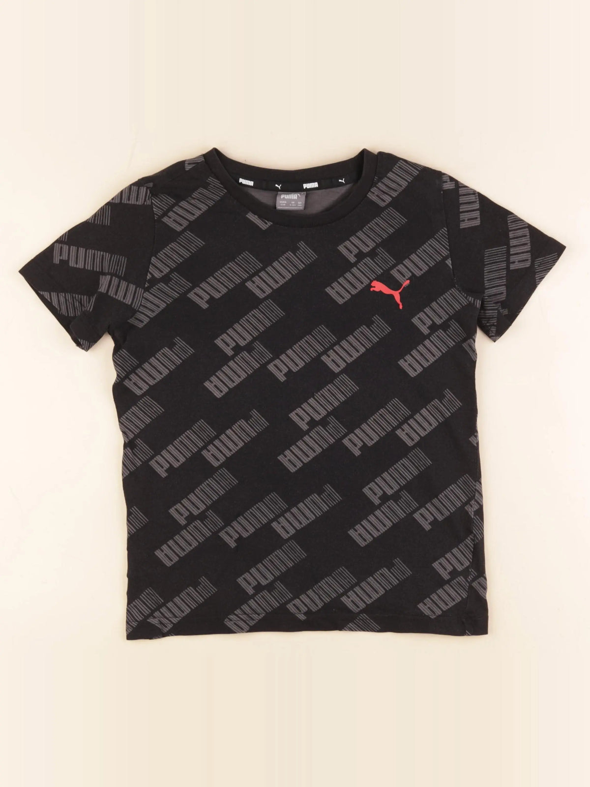 Puma - tee-shirt noir - 9/10 ans