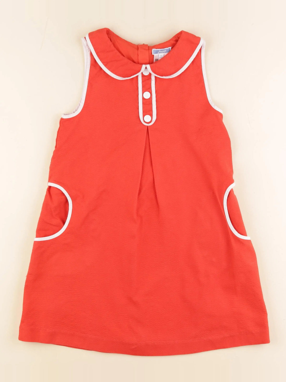 Jacadi - robe orange - 8 ans