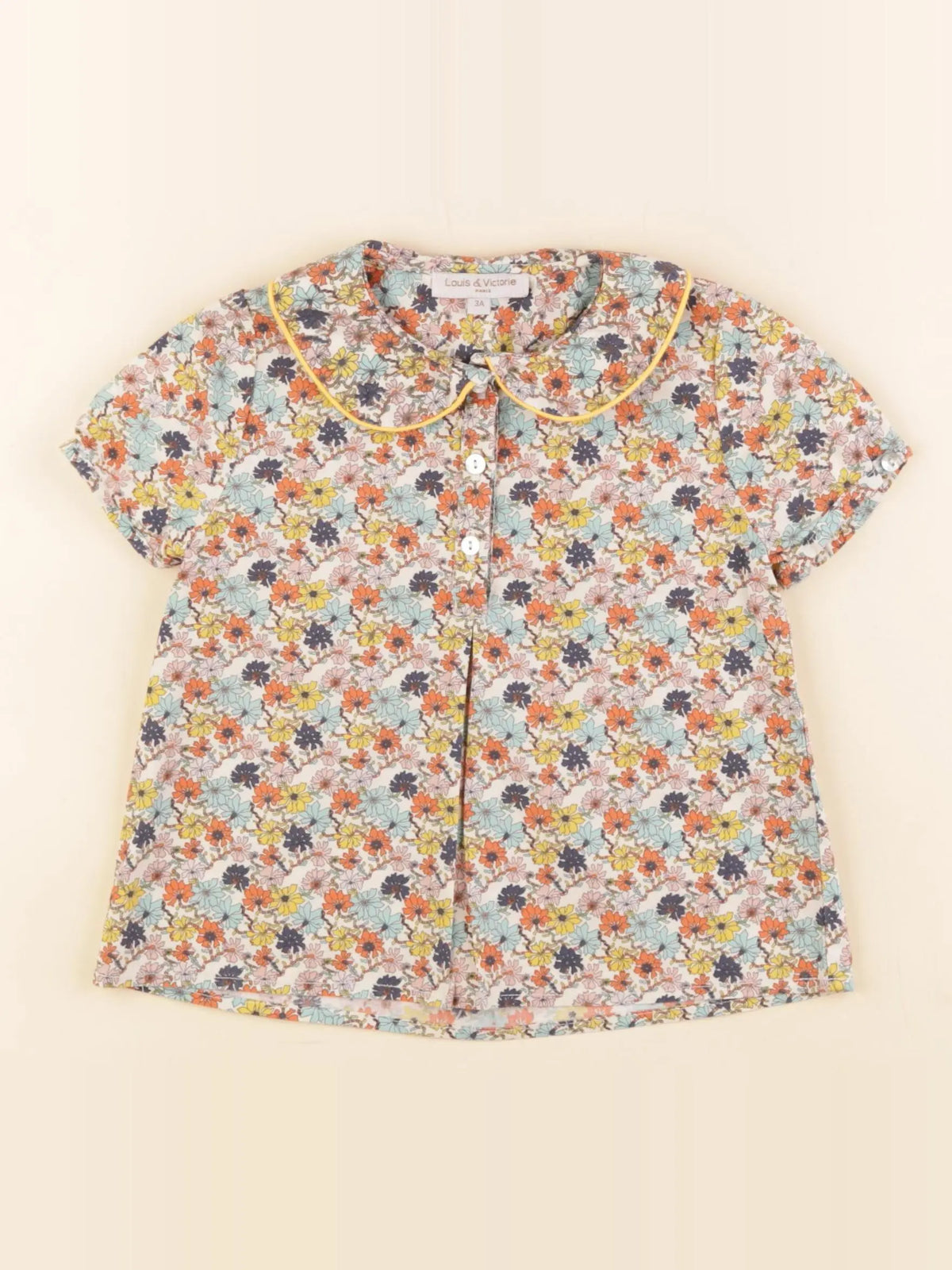 Louis et Victorie - blouse multicolore - 3 ans
