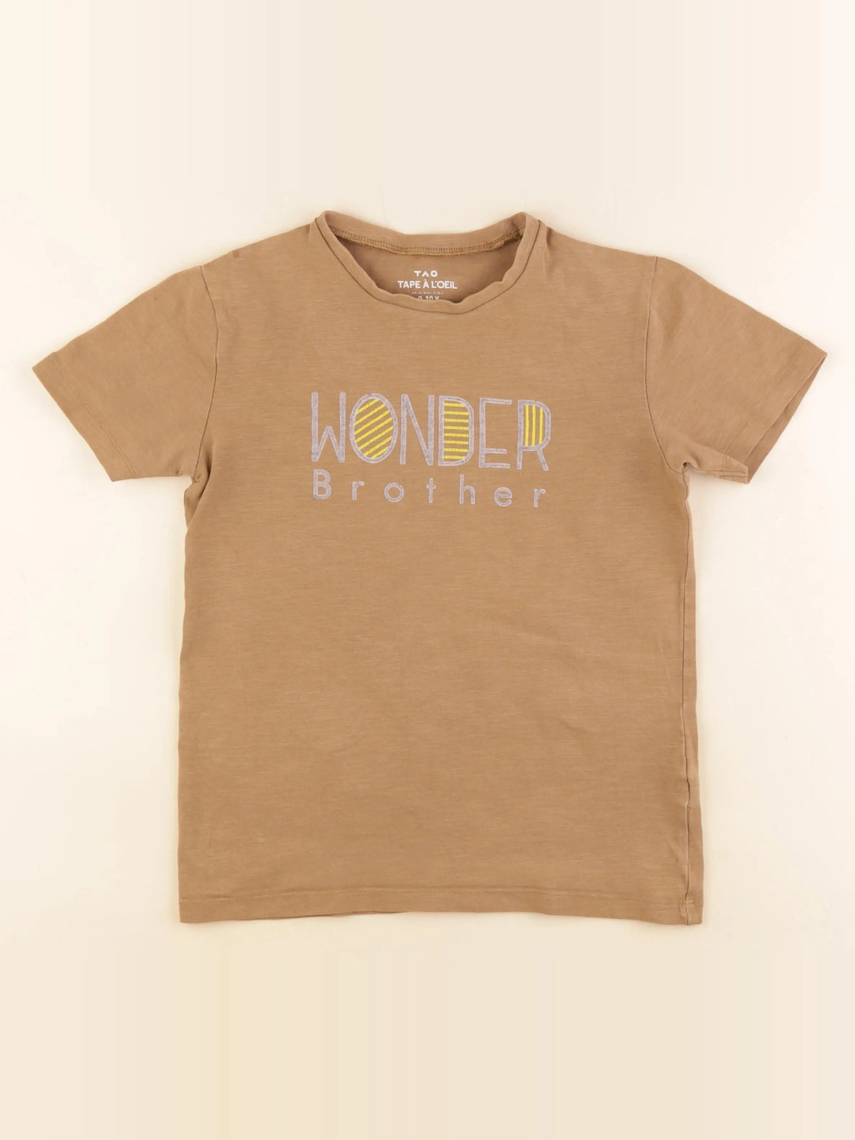 Tape à l'oeil - tee-shirt beige - 9/10 ans
