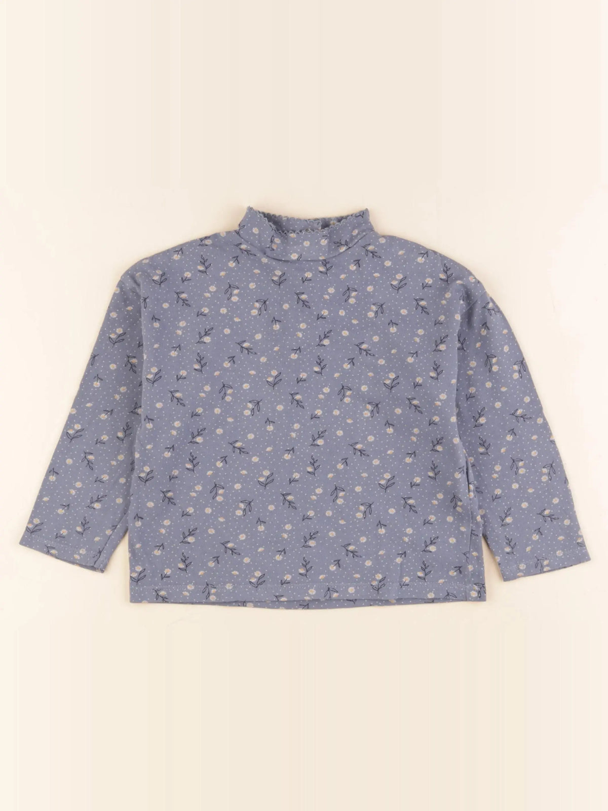 Vertbaudet - tee-shirt coton bleu - 4 ans