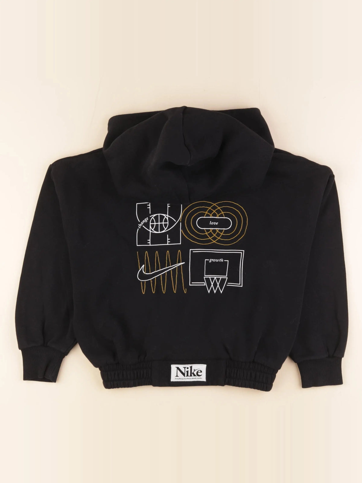 Nike - sweat imprimé au dos noir - 8/9 ans