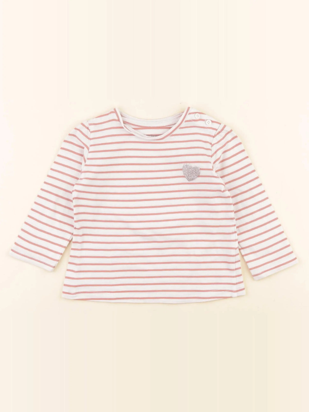 Vertbaudet - tee-shirt rose - 9 mois