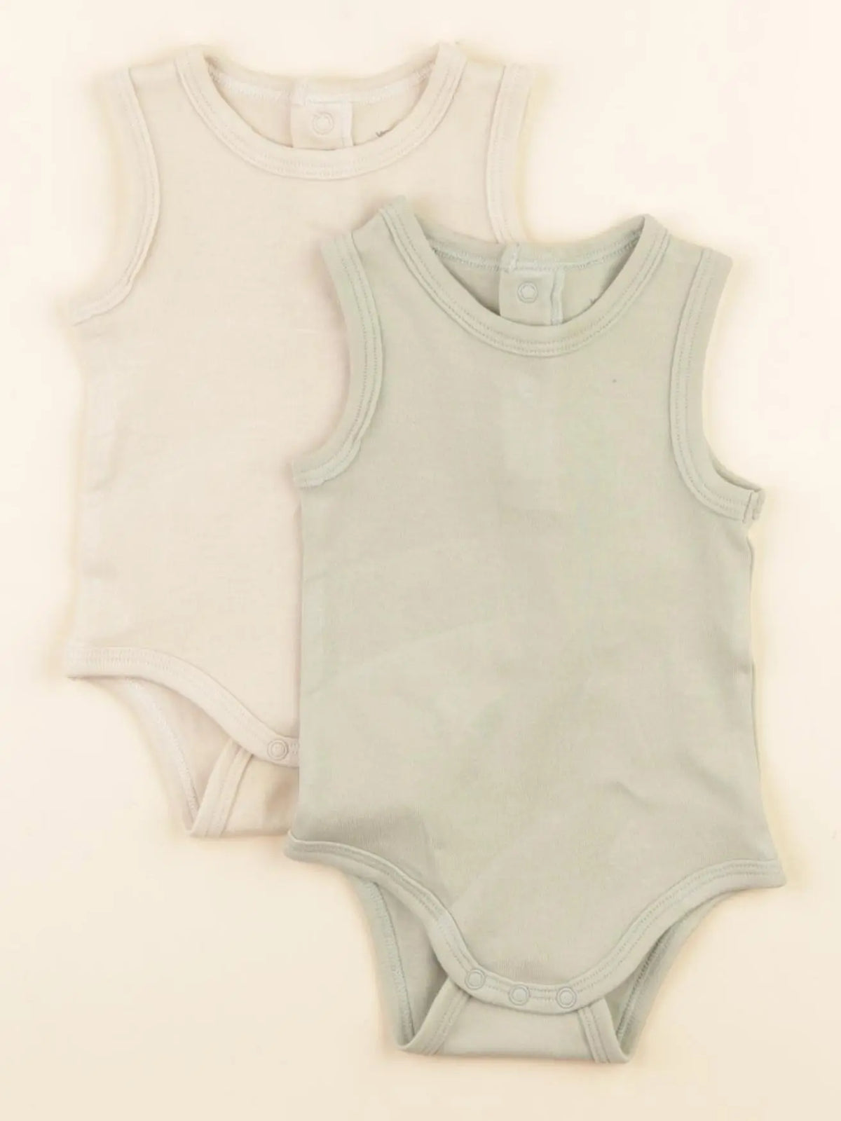 Vertbaudet - lot de 2 bodies en coton multicolore - 3 mois