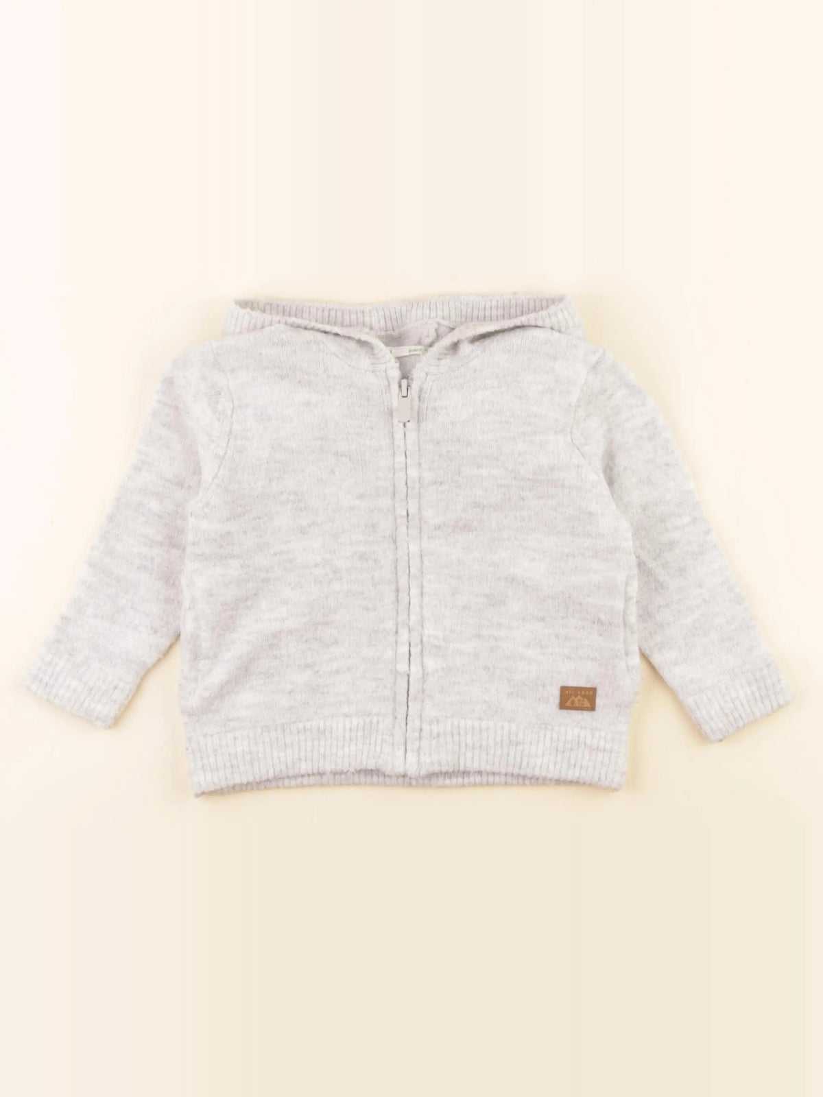 Vertbaudet - gilet gris - 2 ans
