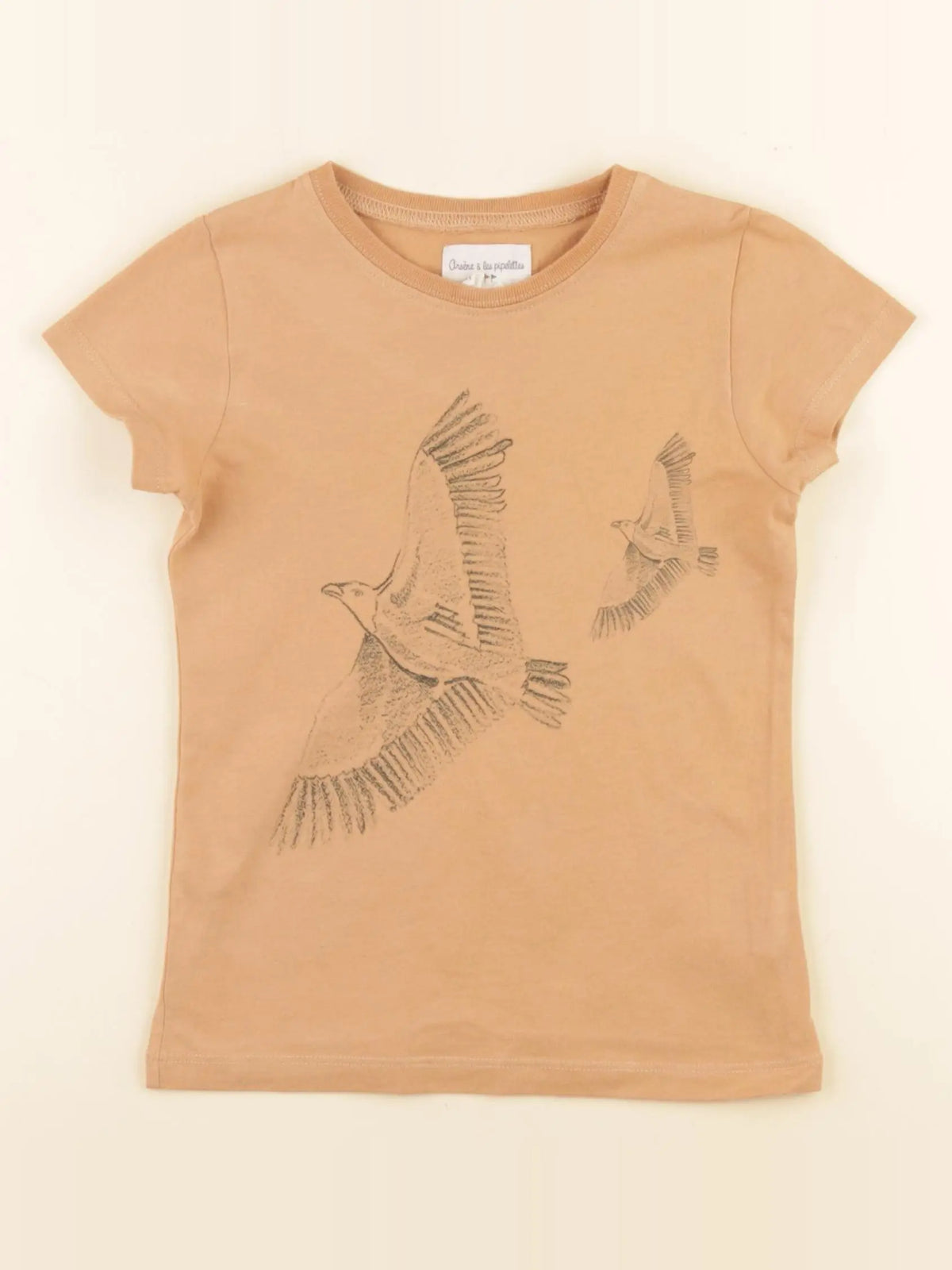 Arsène et les pipelettes - tee-shirt marron - 5 ans