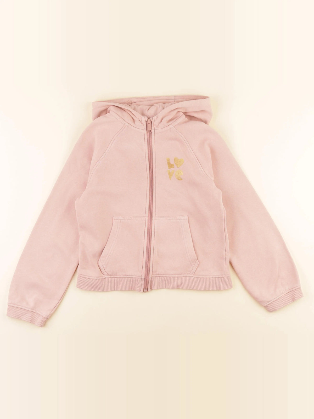 Vertbaudet - sweat rose - 10 ans