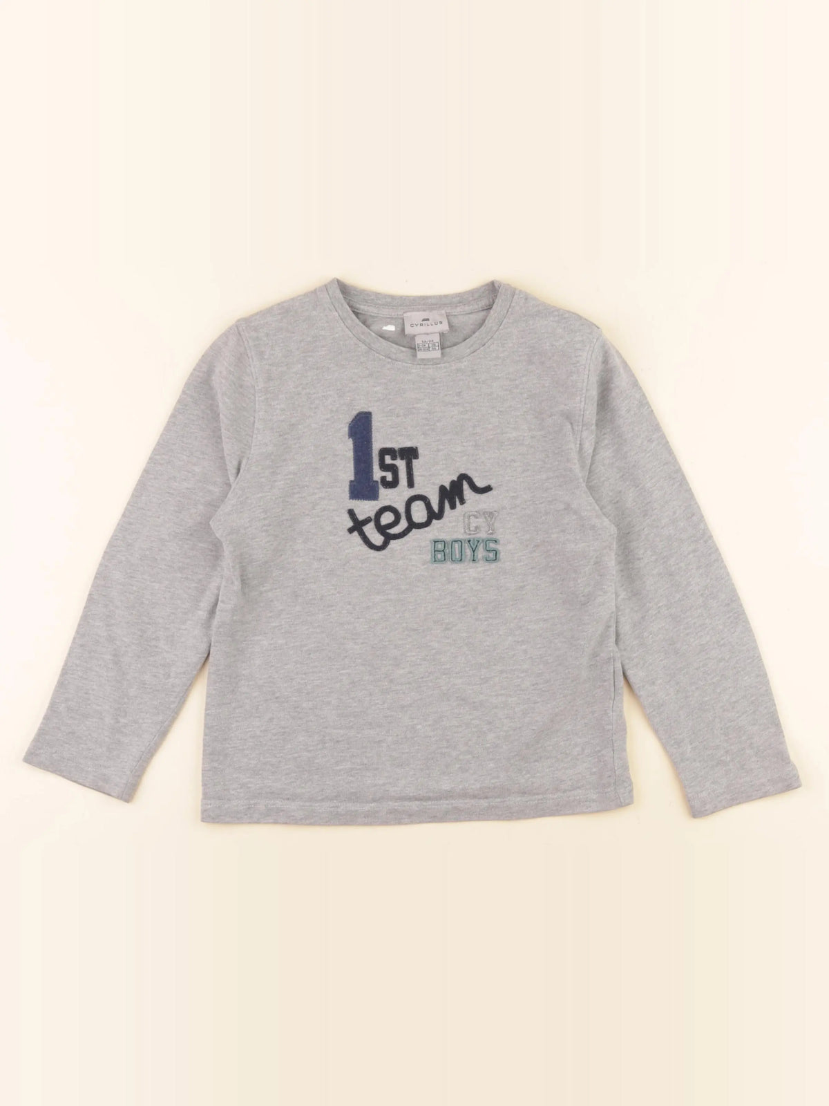 Cyrillus - tee-shirt gris - 6 ans