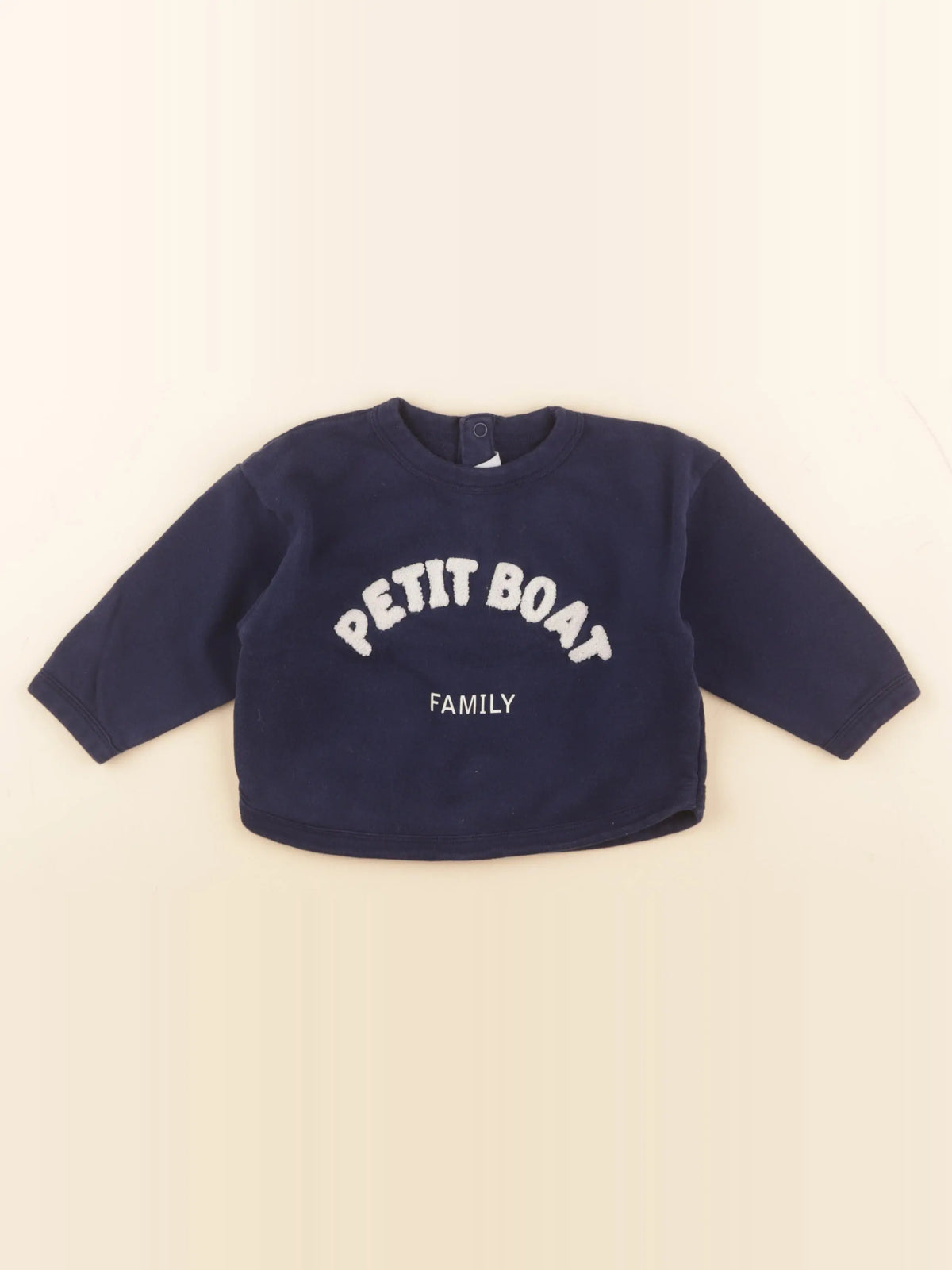 Petit Bateau - sweat bleu - 2 ans