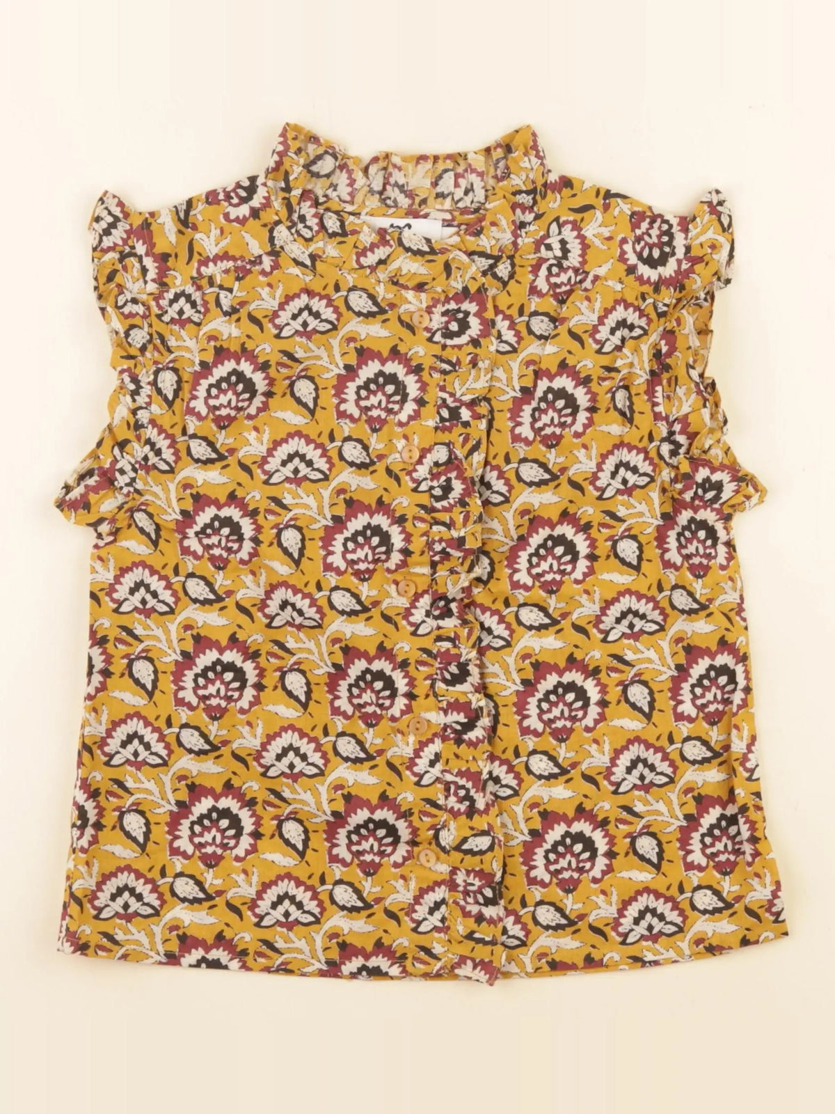 Cyrillus - blouse orange - 6 ans