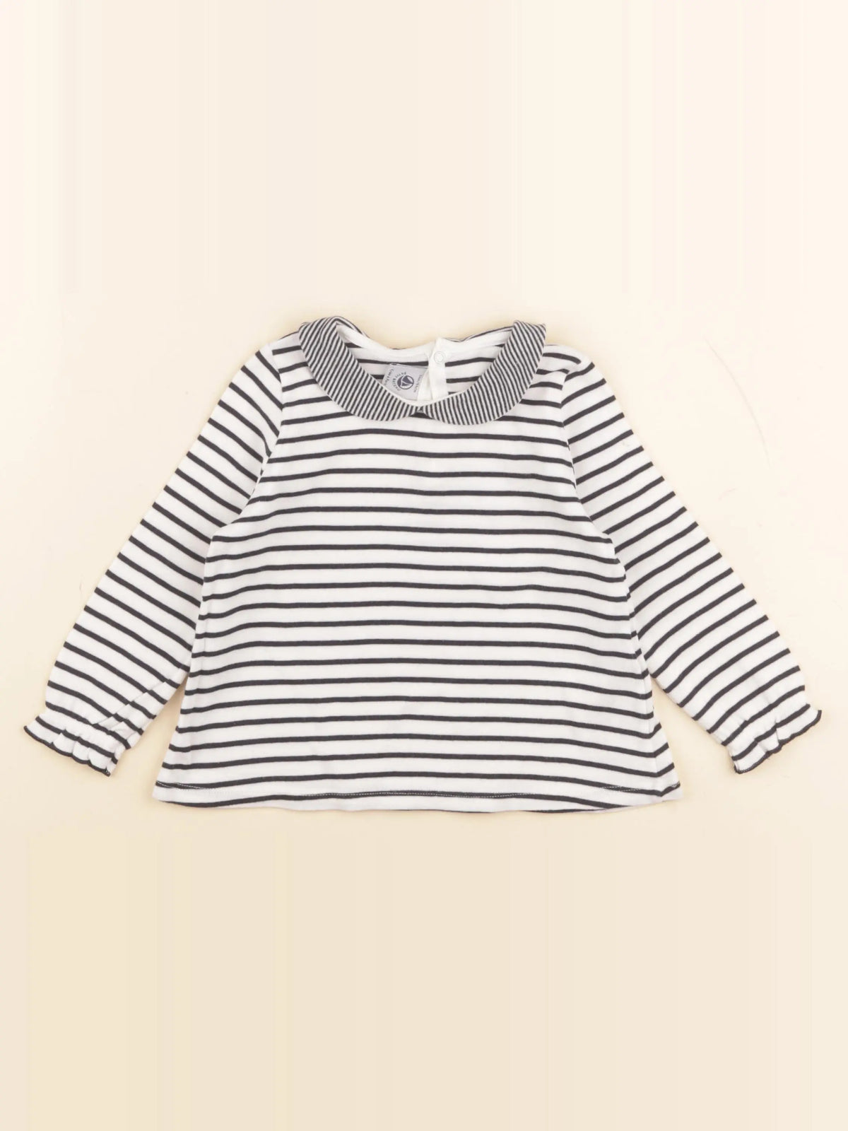 Petit Bateau - tee-shirt bleu - 24 mois