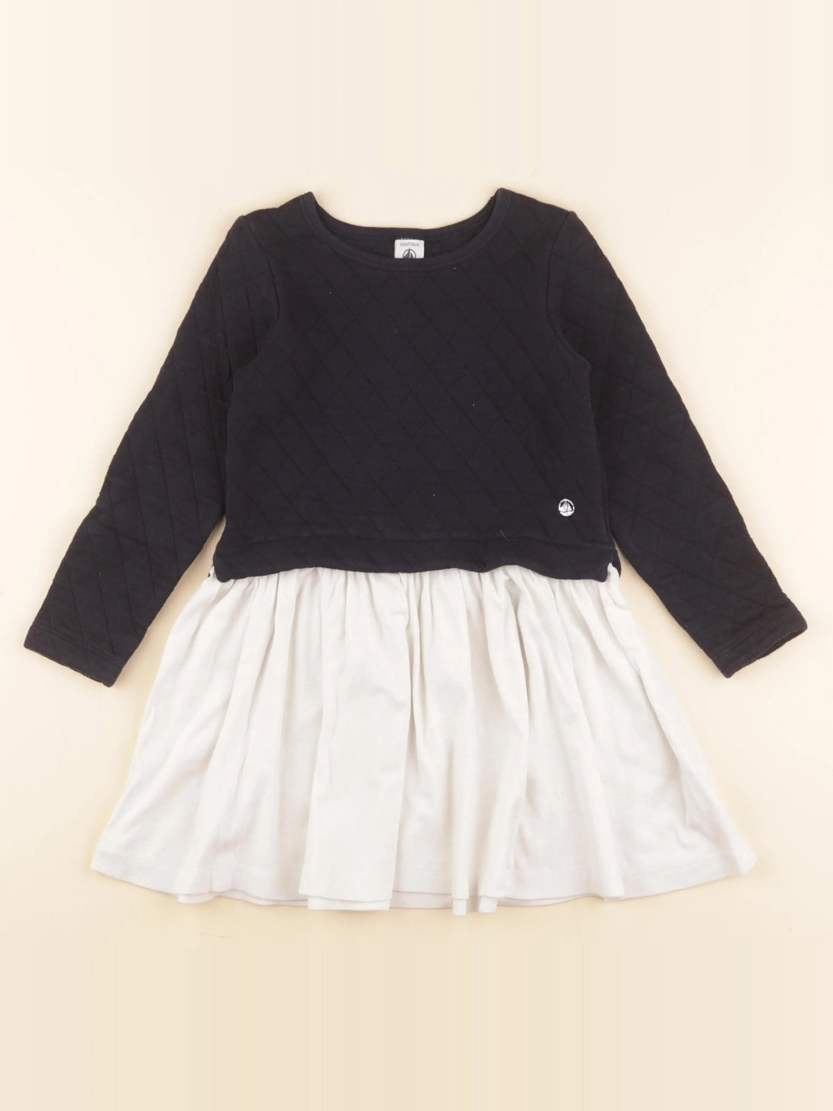 Petit Bateau - robe bleu - 6 ans
