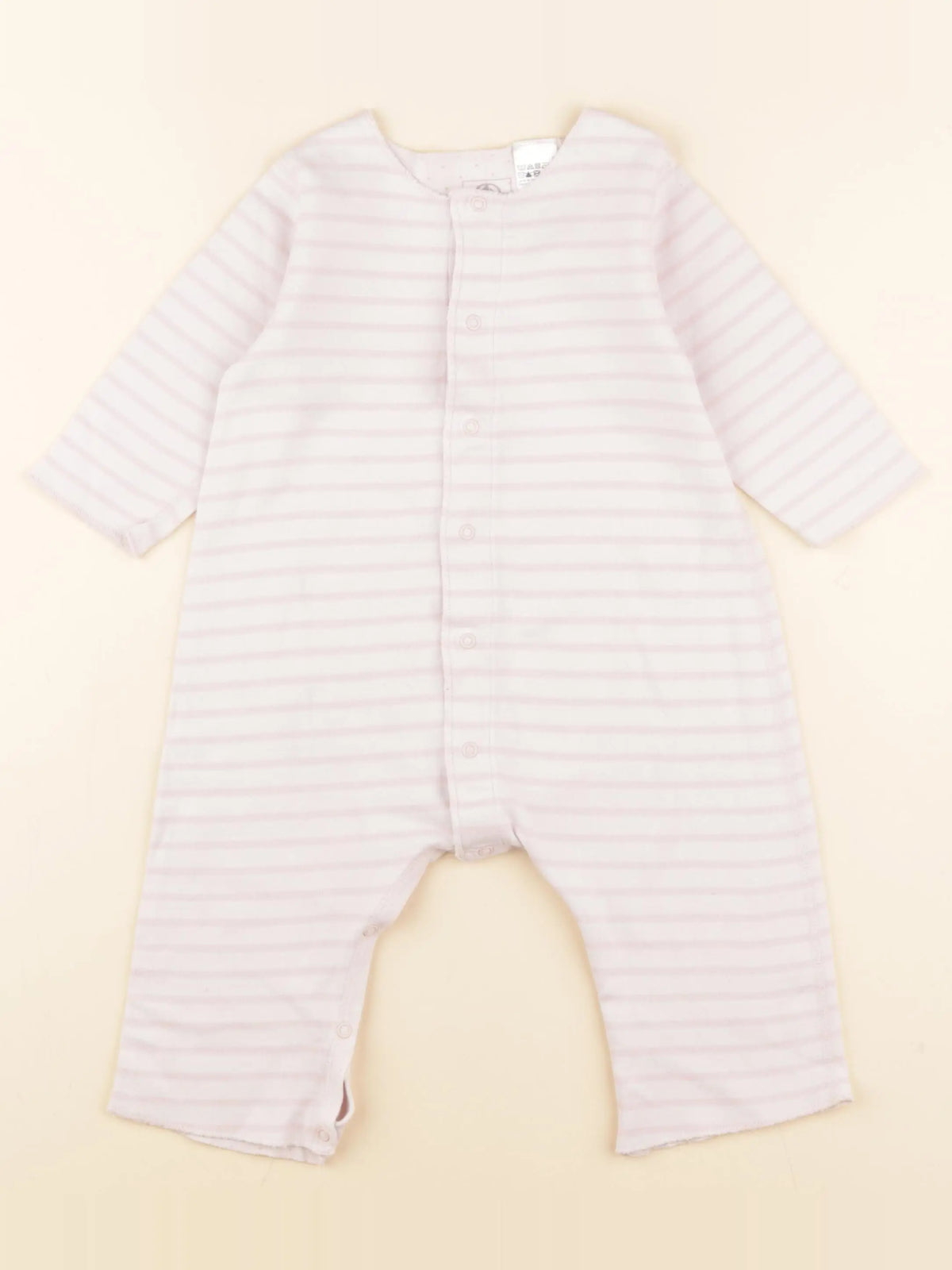 Petit Bateau - pyjama coton rose - 3 mois