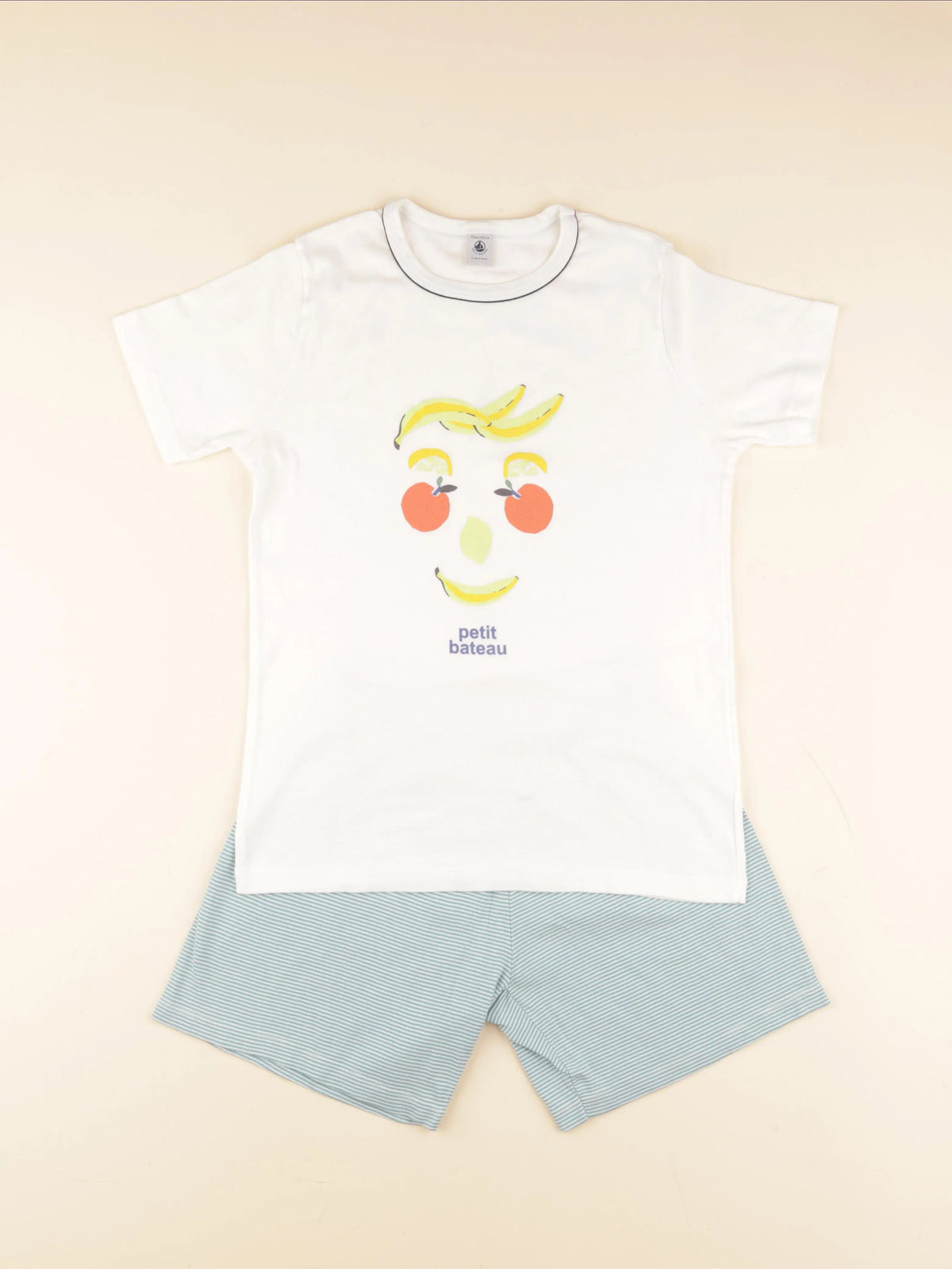 Petit Bateau - pyjama coton vert - 12 ans