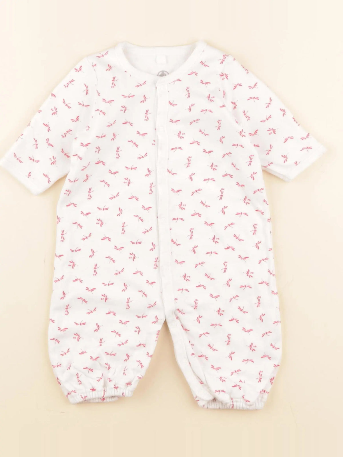 Petit Bateau - combinaison rose - 1 mois