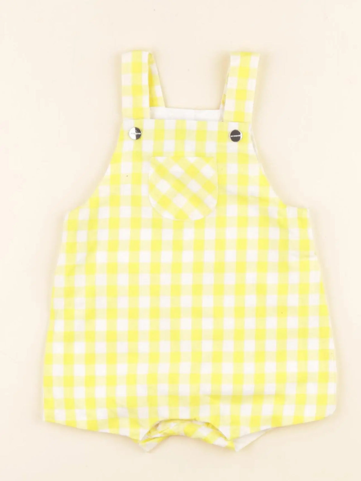 Jacadi - combinaison jaune, blanc - 3 mois