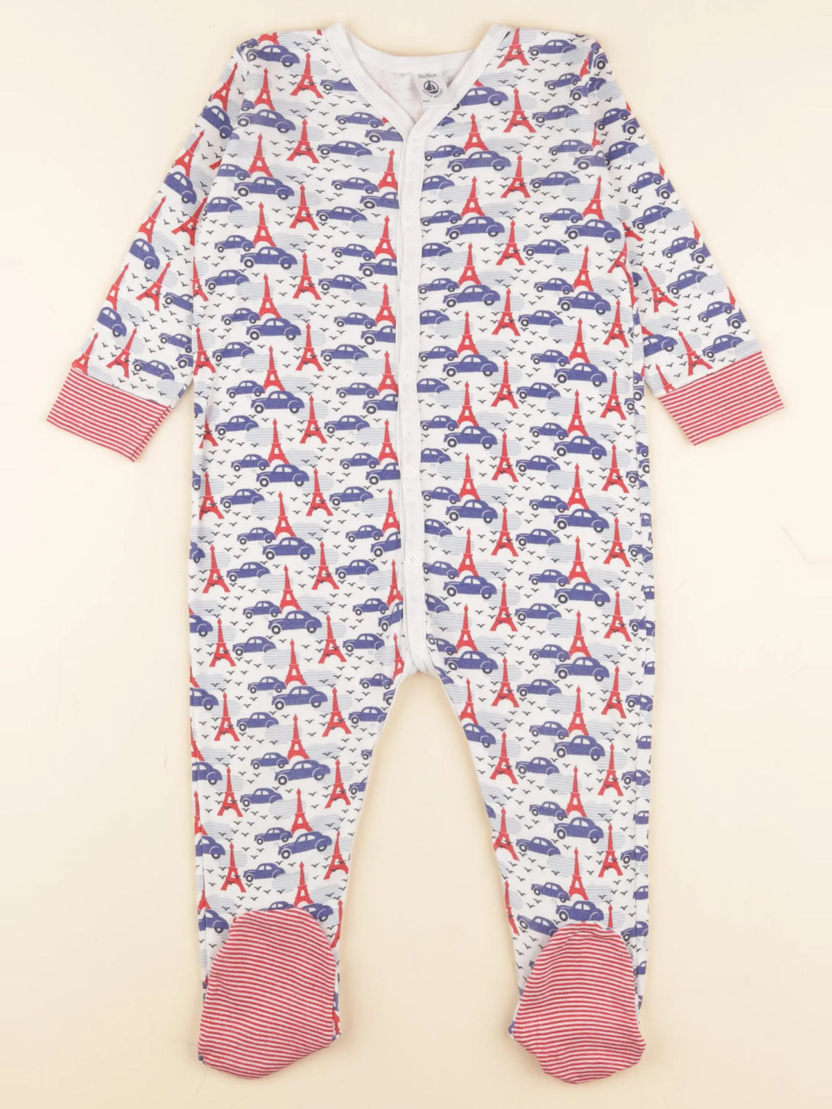 Petit Bateau - pyjama coton bleu - 24 mois