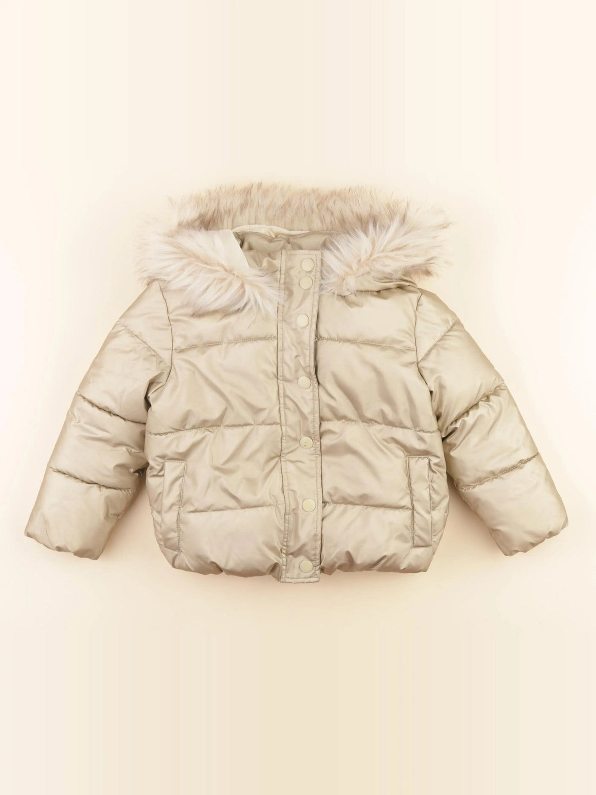 Vertbaudet - doudoune or - 3 ans