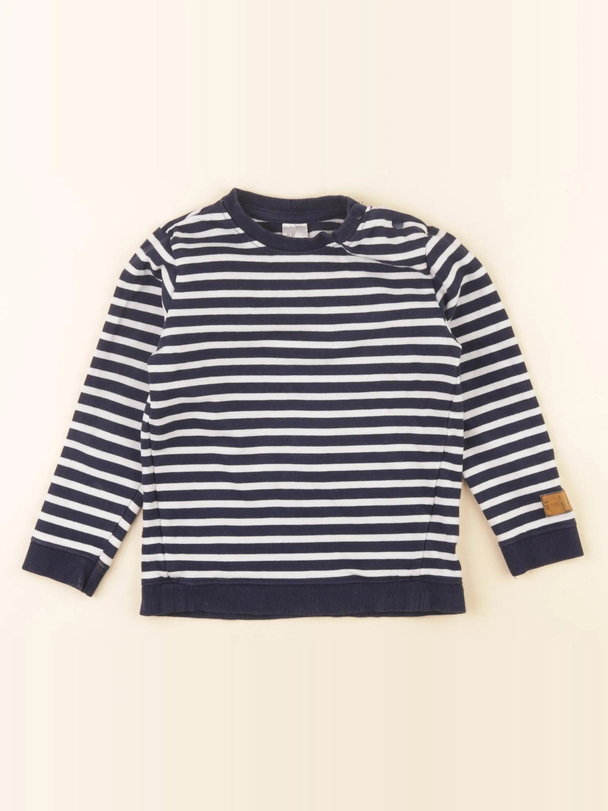 H&M - sweat bleu - 2/3 ans