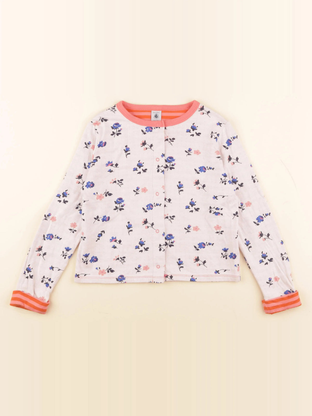 Petit Bateau - sweat rose - 8 ans