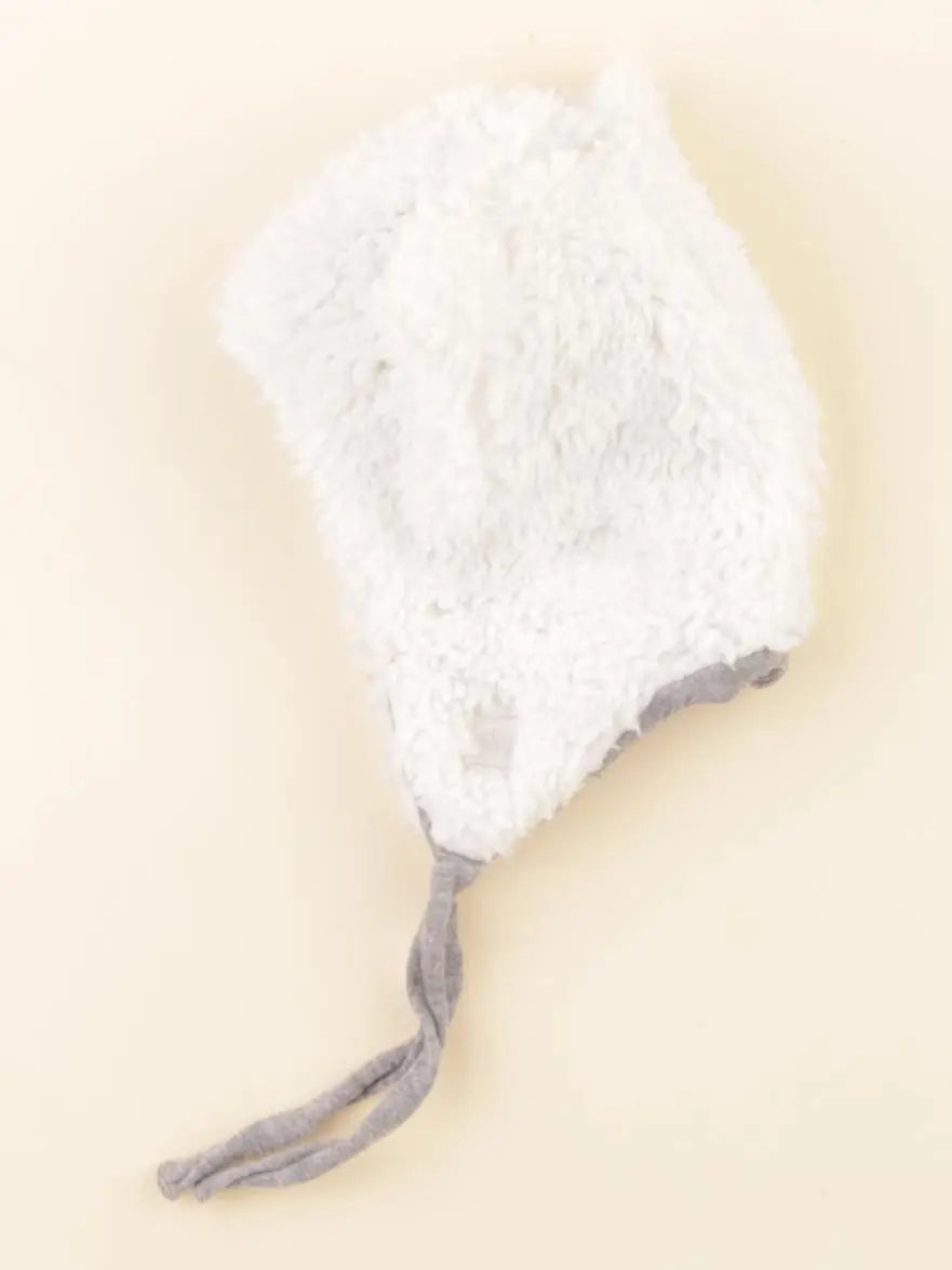 Petit Bateau - bonnet blanc - 0/1 mois