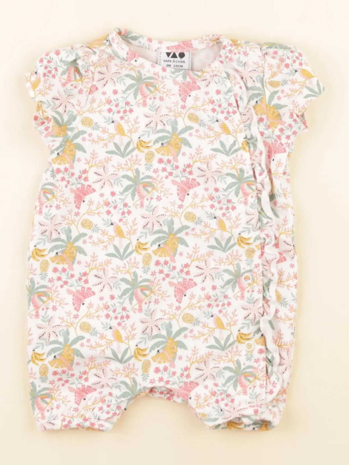 Tape à l'oeil - pyjama coton multicolore - 3 mois