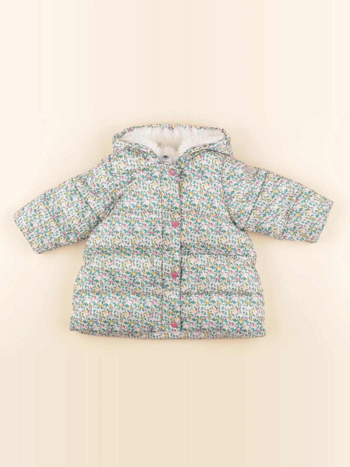 Petit Bateau - doudoune vert - 12 mois