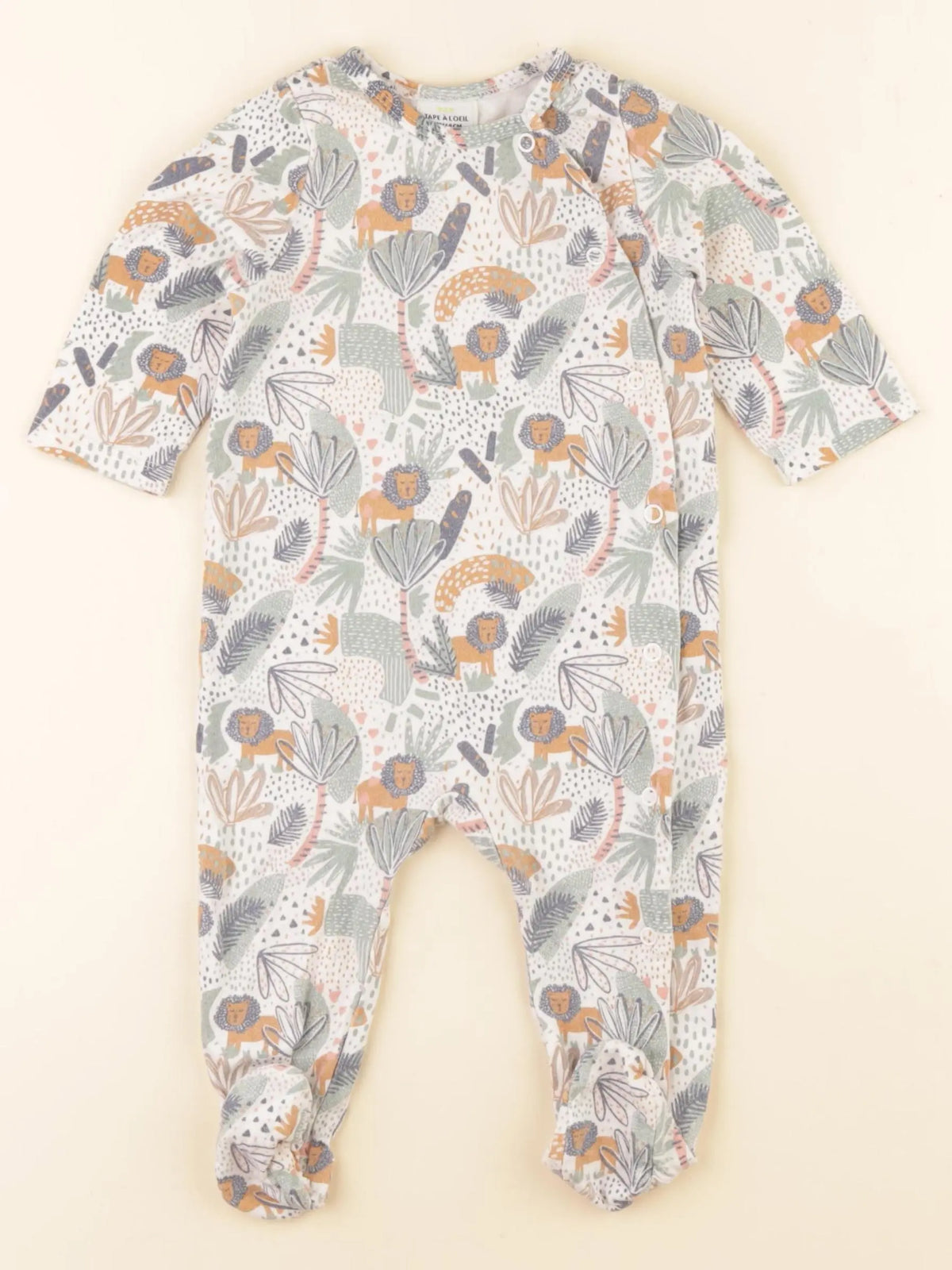 Tape à l'oeil - pyjama coton multicolore - 6 mois