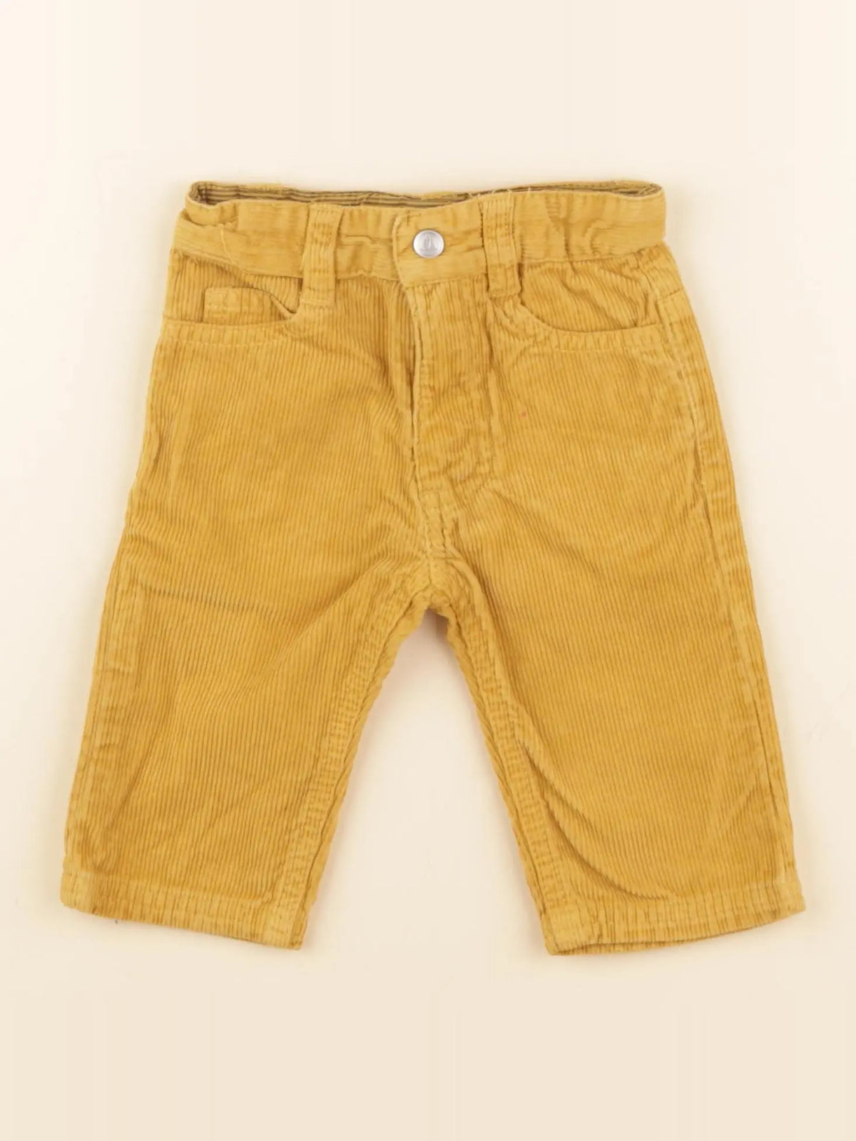 Petit Bateau - pantalon jaune - 3 mois