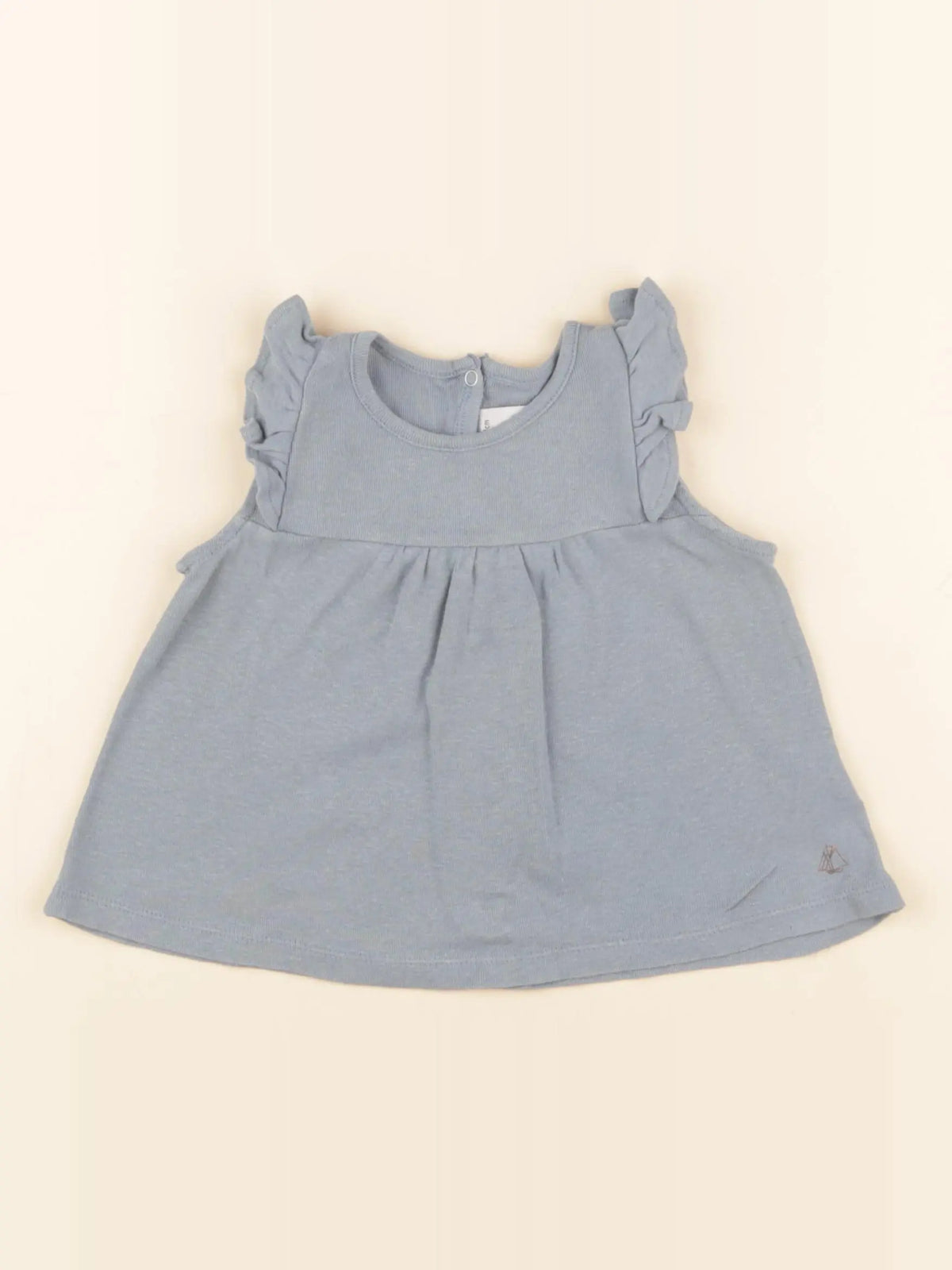 Petit Bateau - débardeur bleu - 18 mois