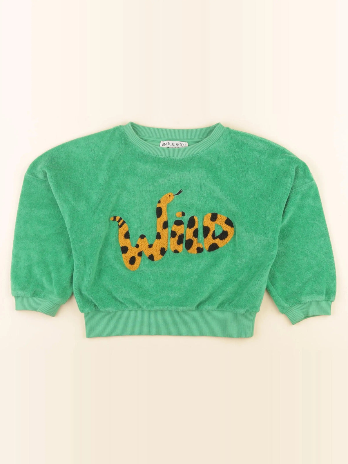 Emile et Ida - pull vert - 4 ans