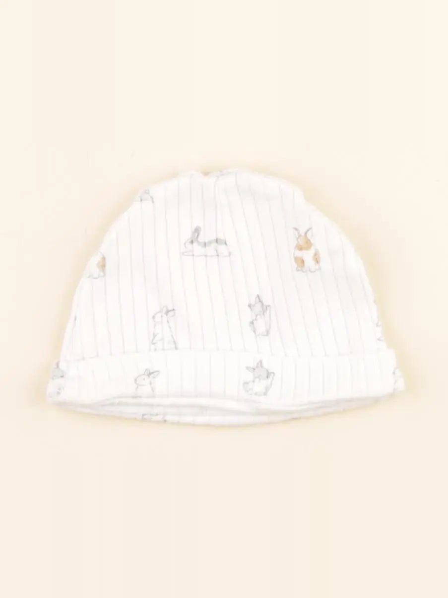 Boutchou - bonnet blanc - 1 mois