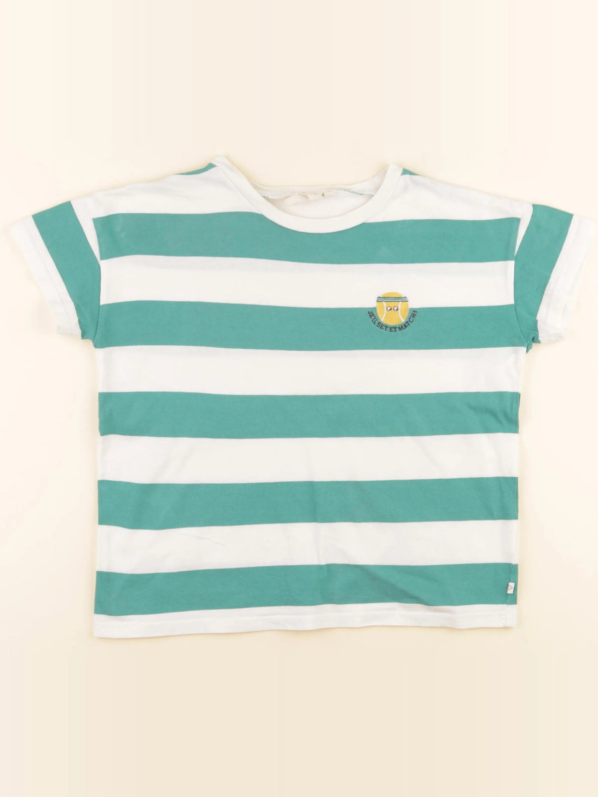 Arsène et les pipelettes - tee-shirt beige, vert - 8 ans