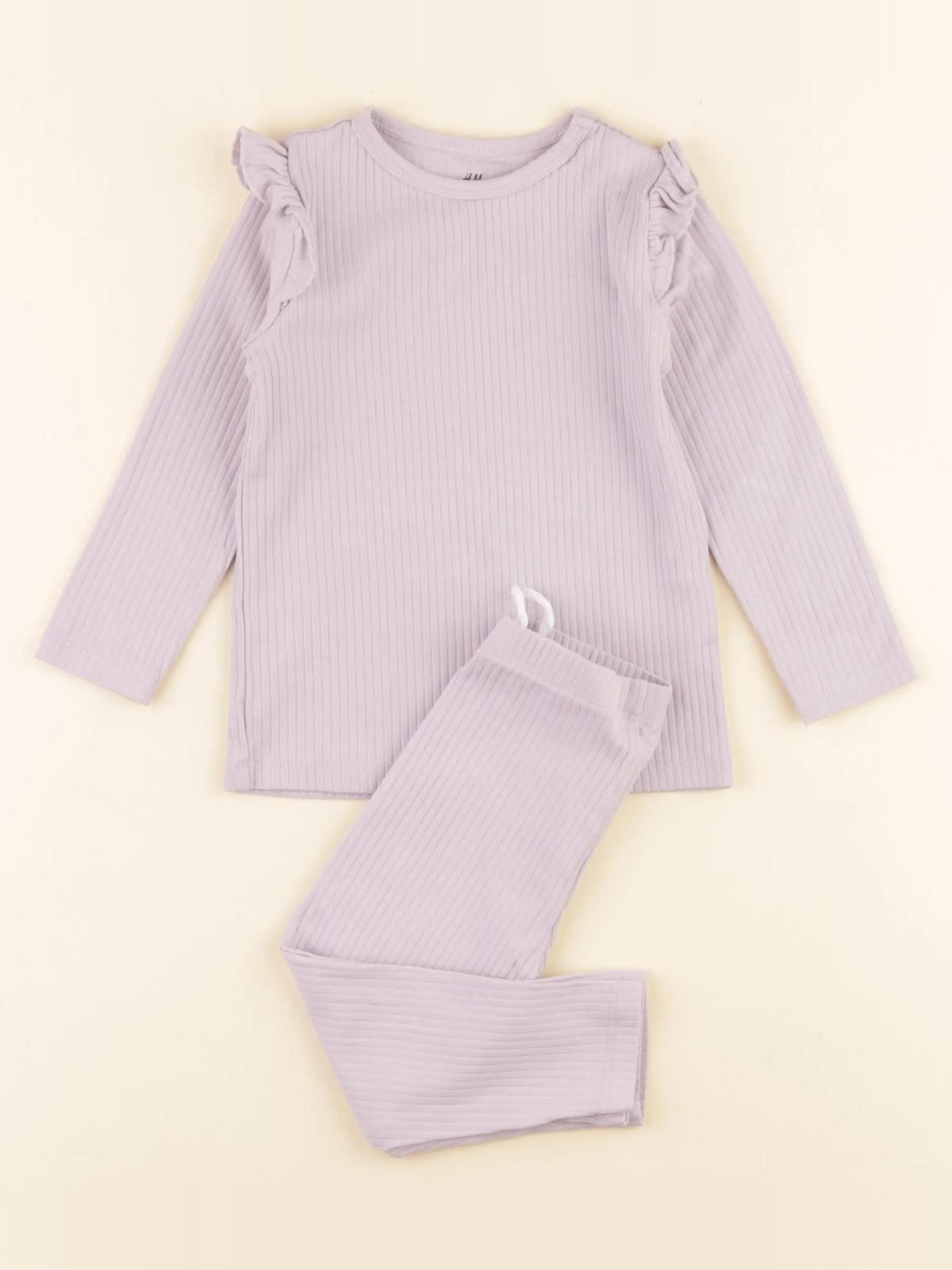 H&M - pyjama coton violet - 9/12 mois