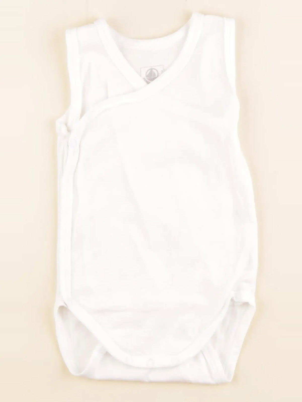 Petit Bateau - body blanc - 12 mois