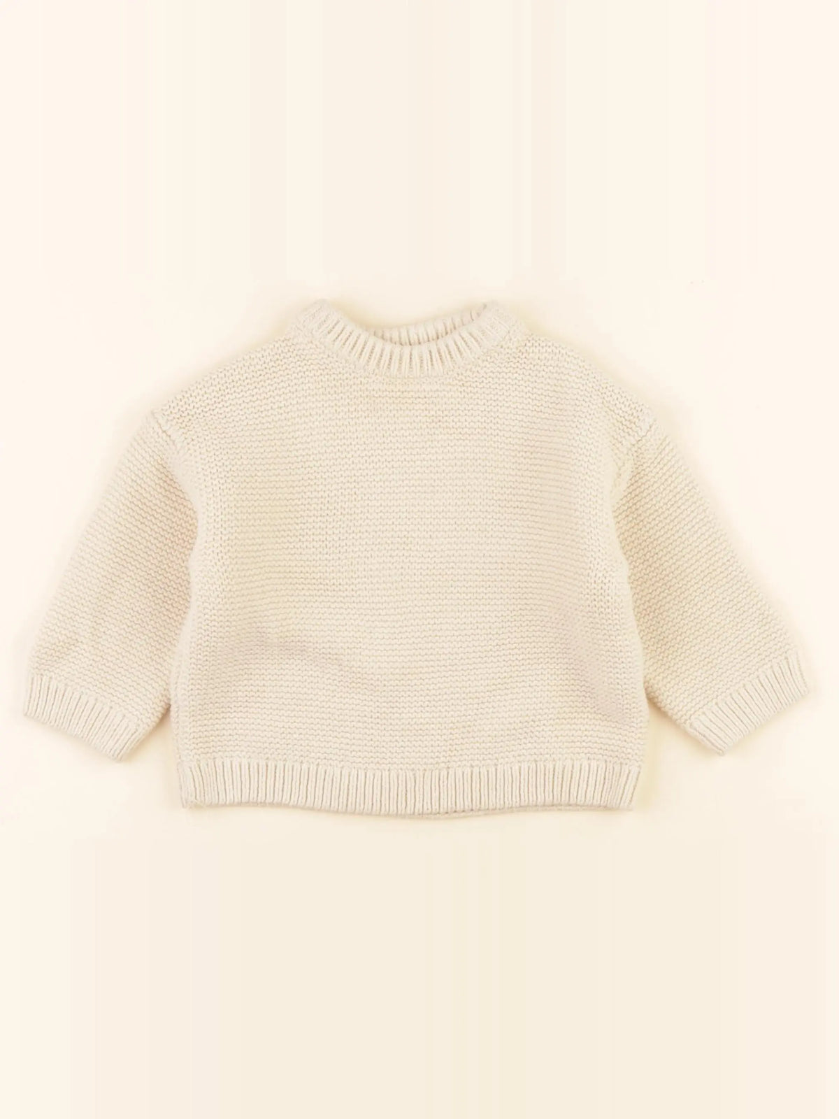 Zara - pull beige - 9/12 mois
