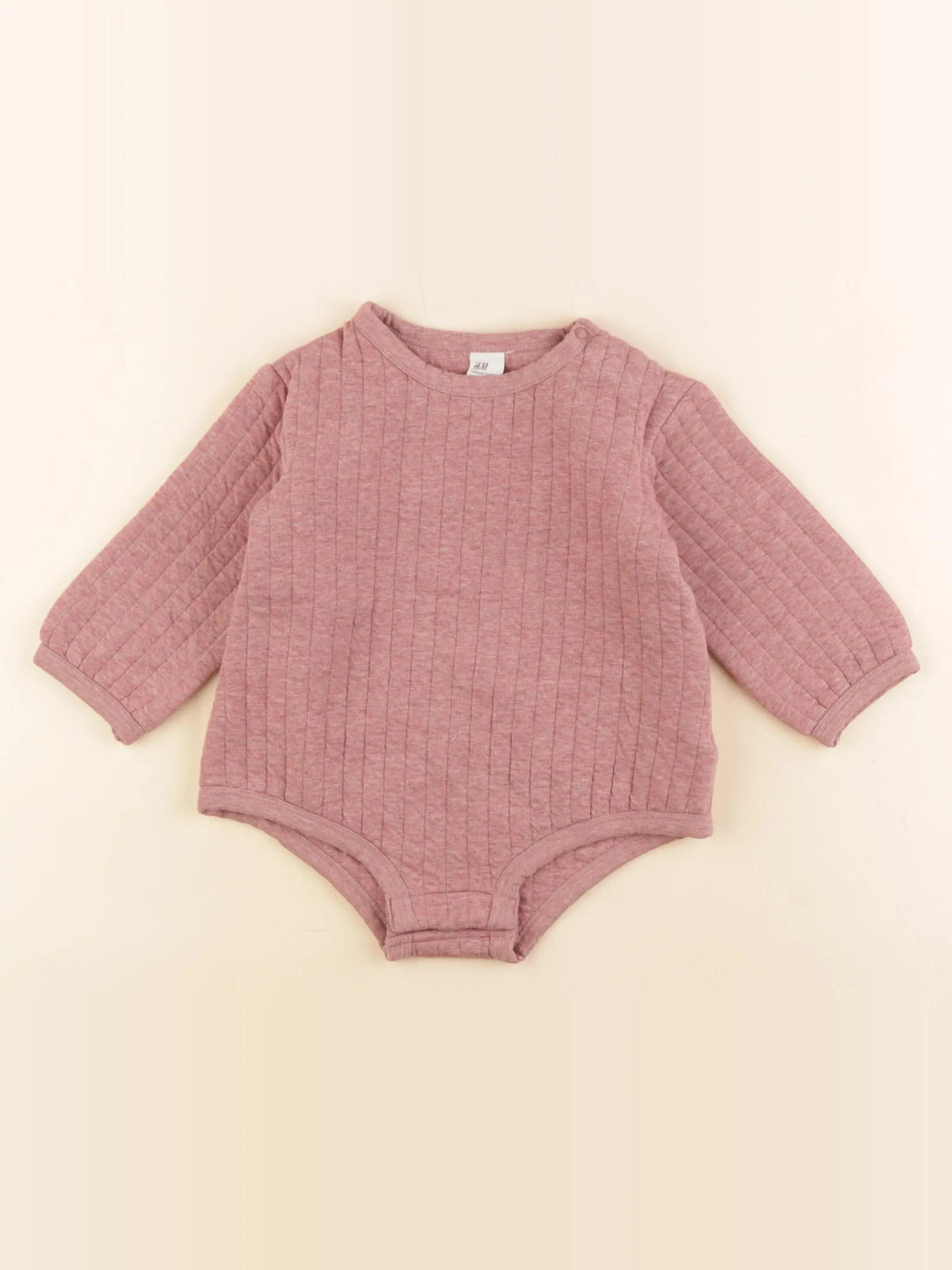 H&M - combinaison rose - 9 mois
