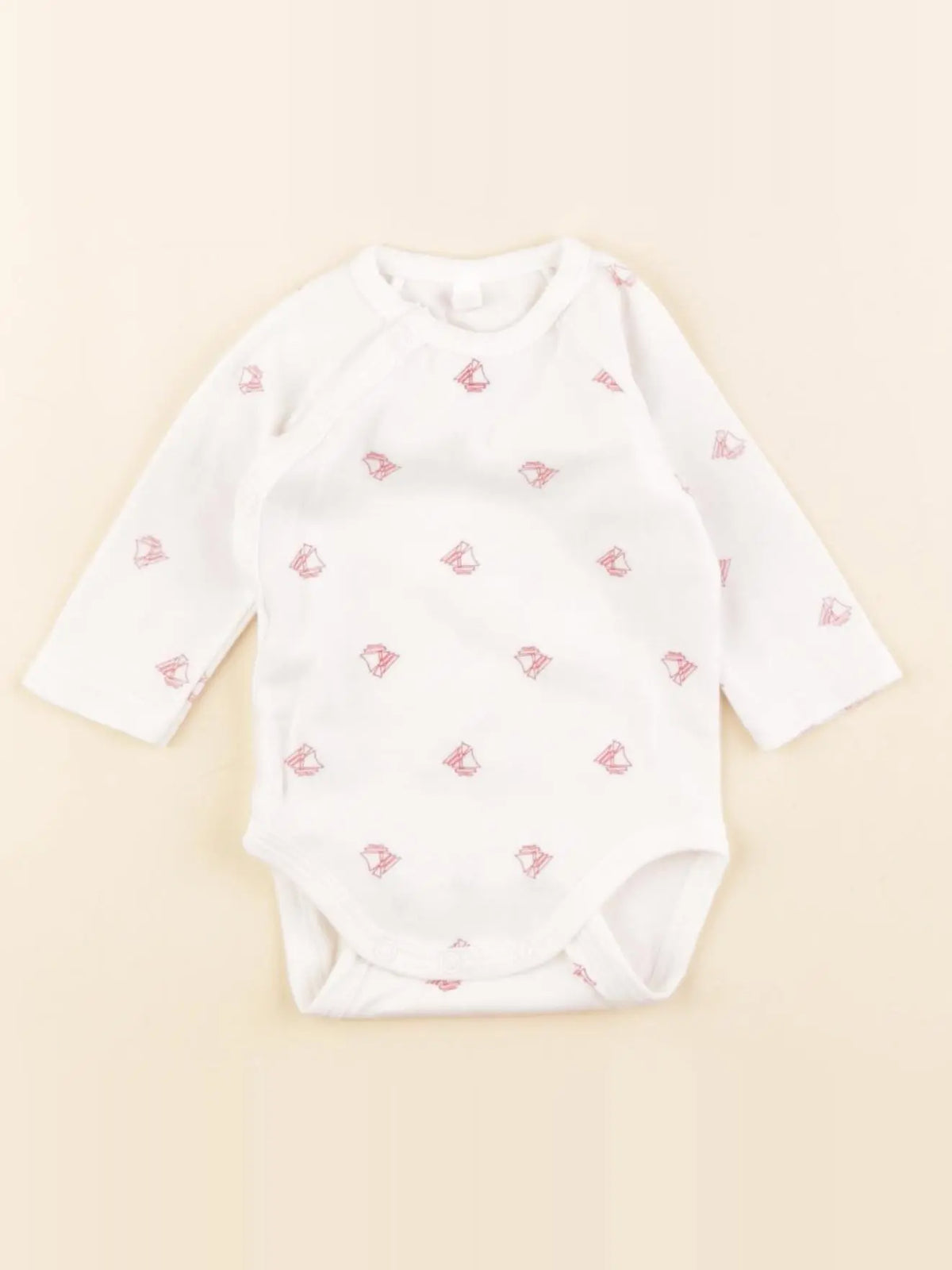 Petit Bateau - body blanc - 1 mois