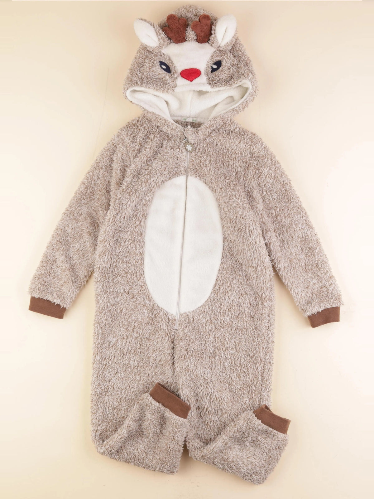 Vertbaudet - sur-pyjama beige - 6 ans