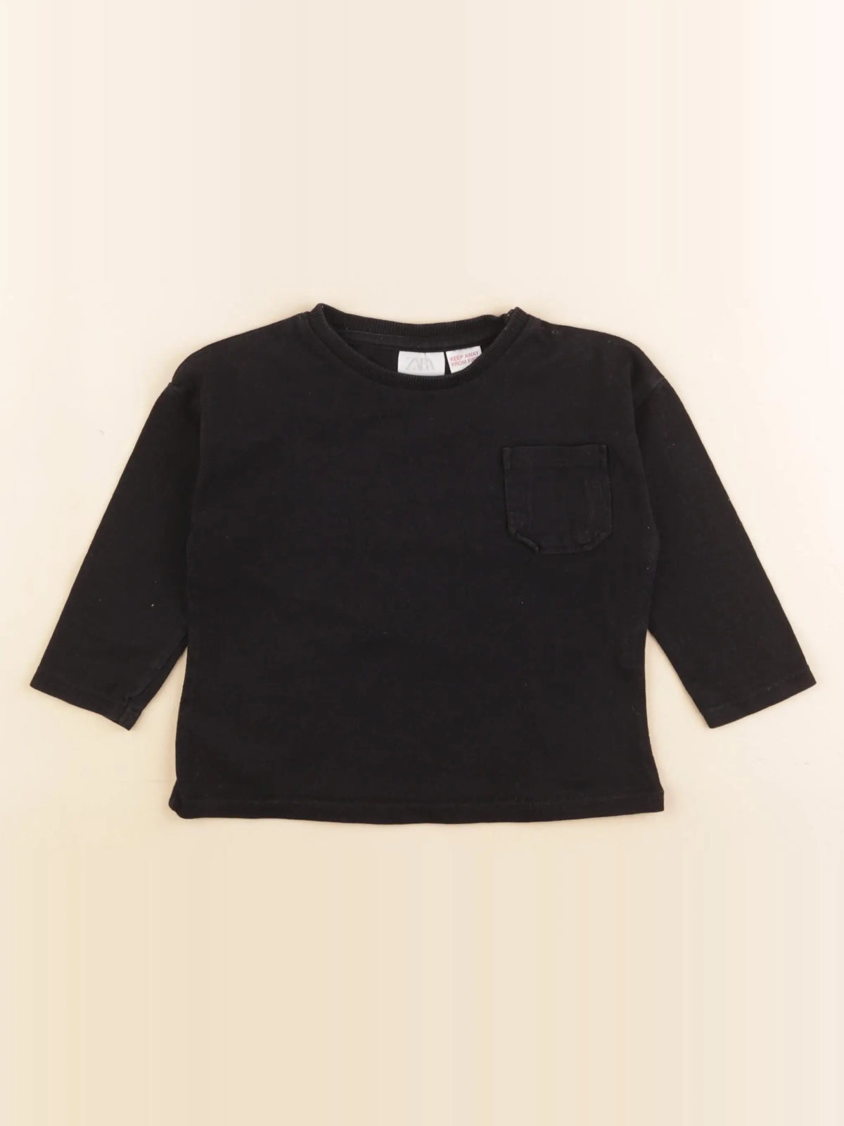 Zara - tee-shirt noir - 9/12 mois