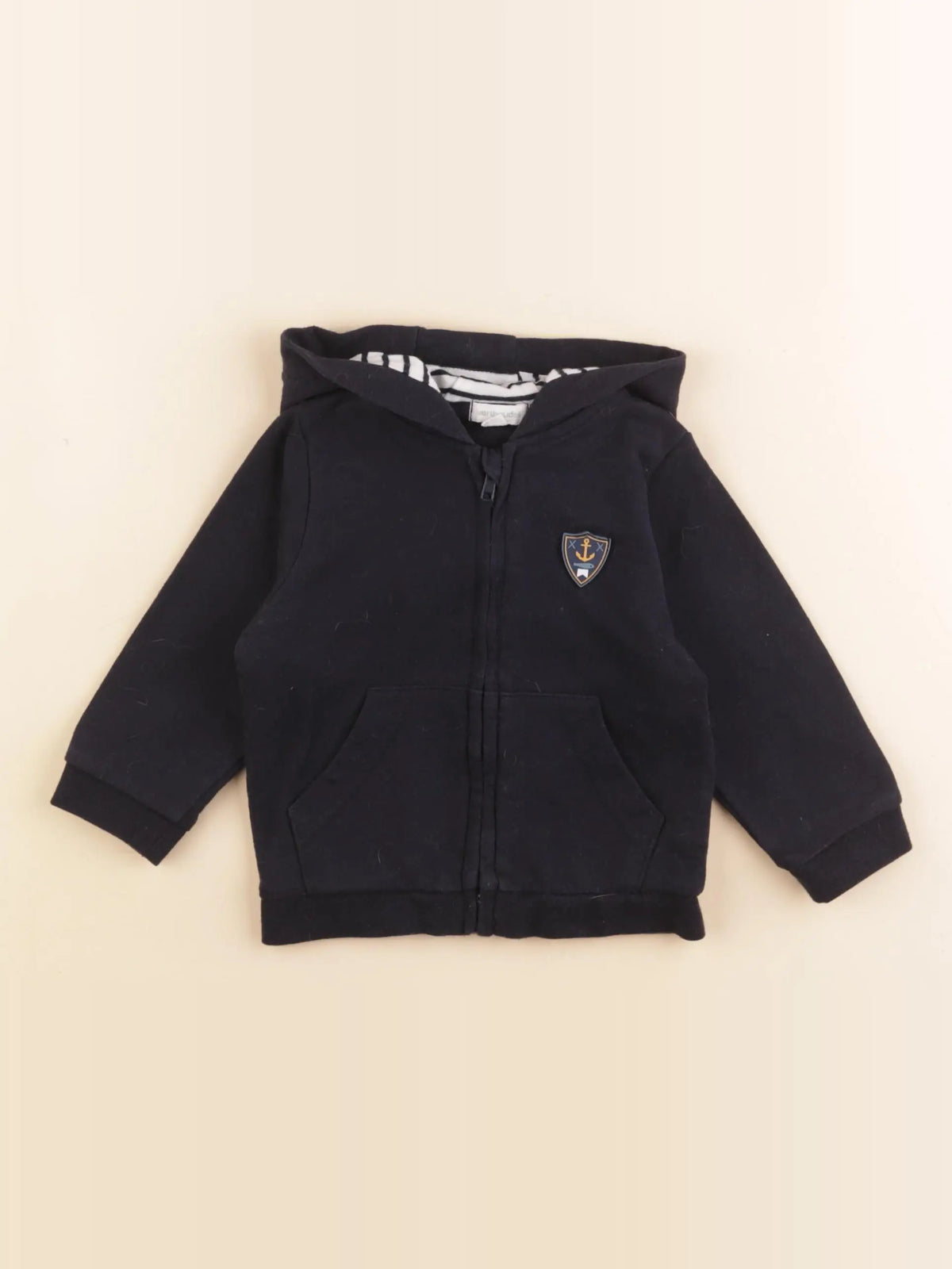 Vertbaudet - sweat bleu - 9 mois