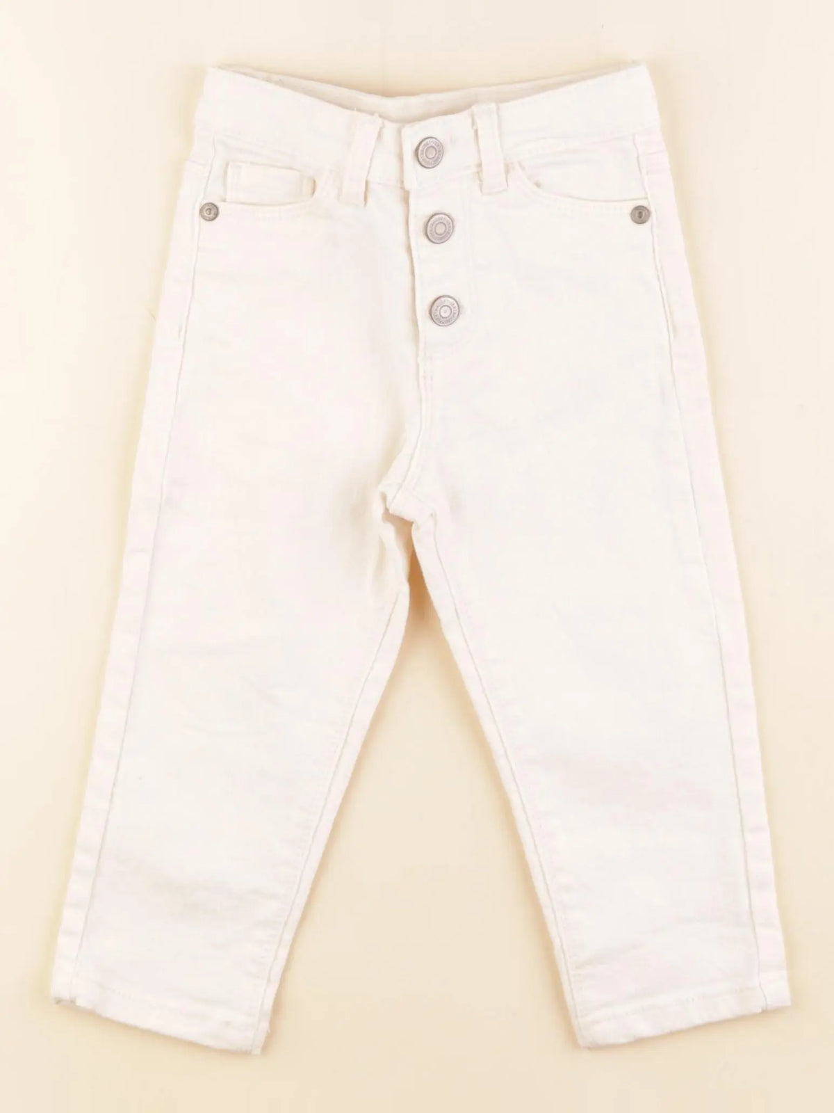 Vertbaudet - jean beige - 2 ans