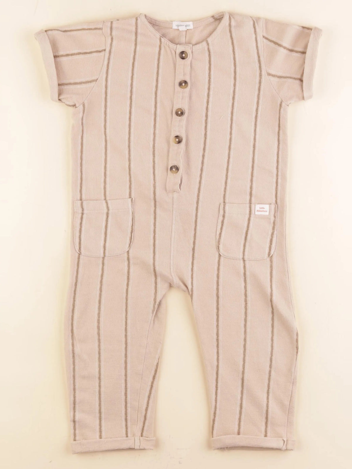 Vertbaudet - combinaison beige - 2 ans