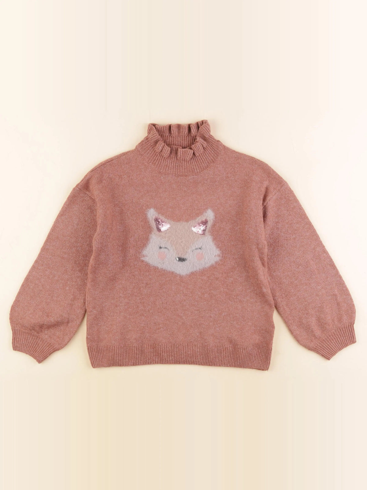 Vertbaudet - pull rose - 6 ans