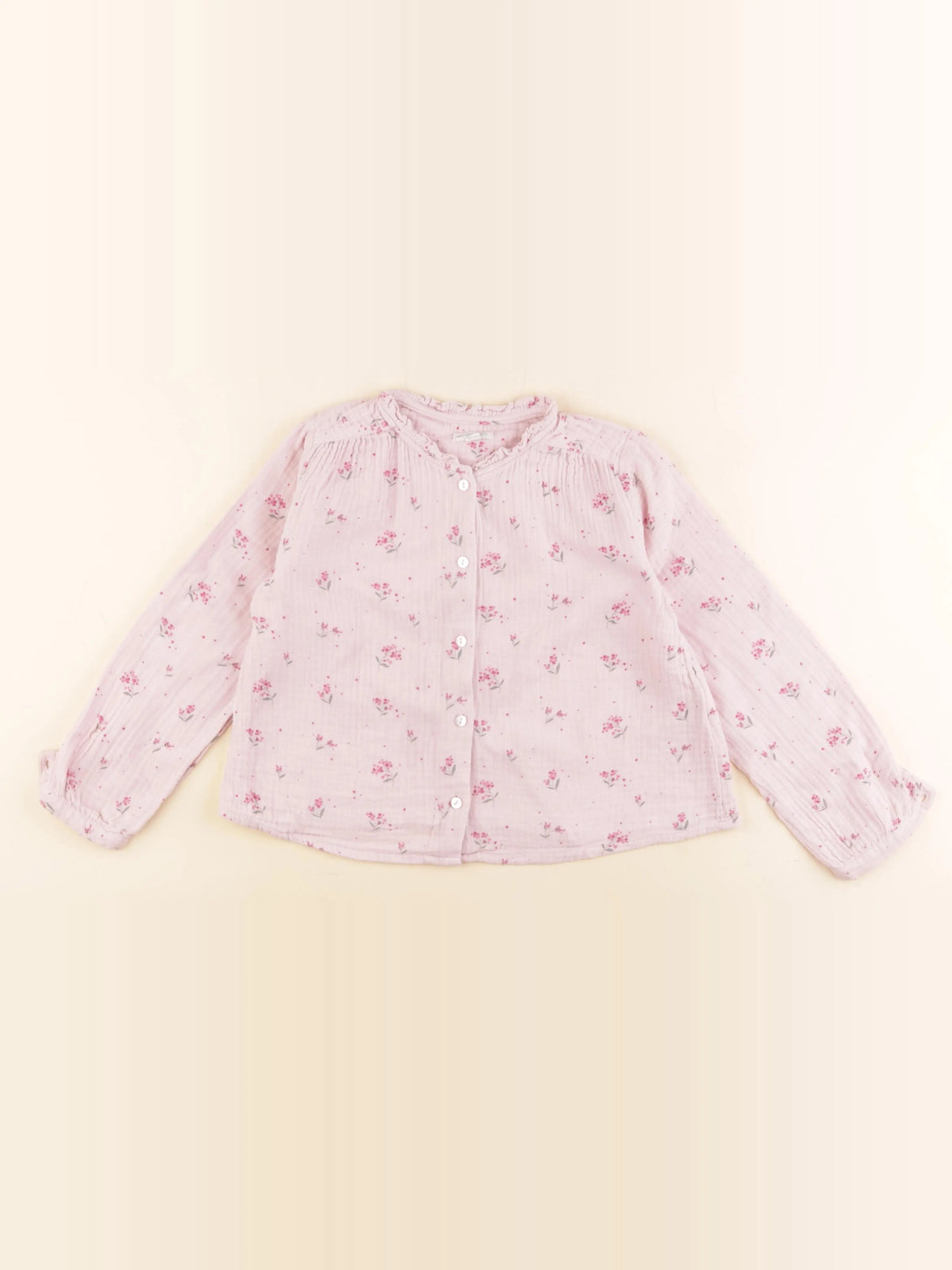 Vertbaudet - blouse rose - 6 ans