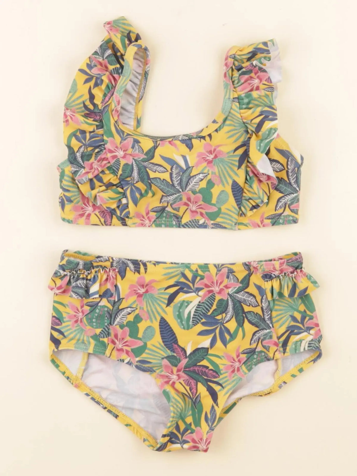 Vertbaudet - maillot de bain jaune - 5 ans