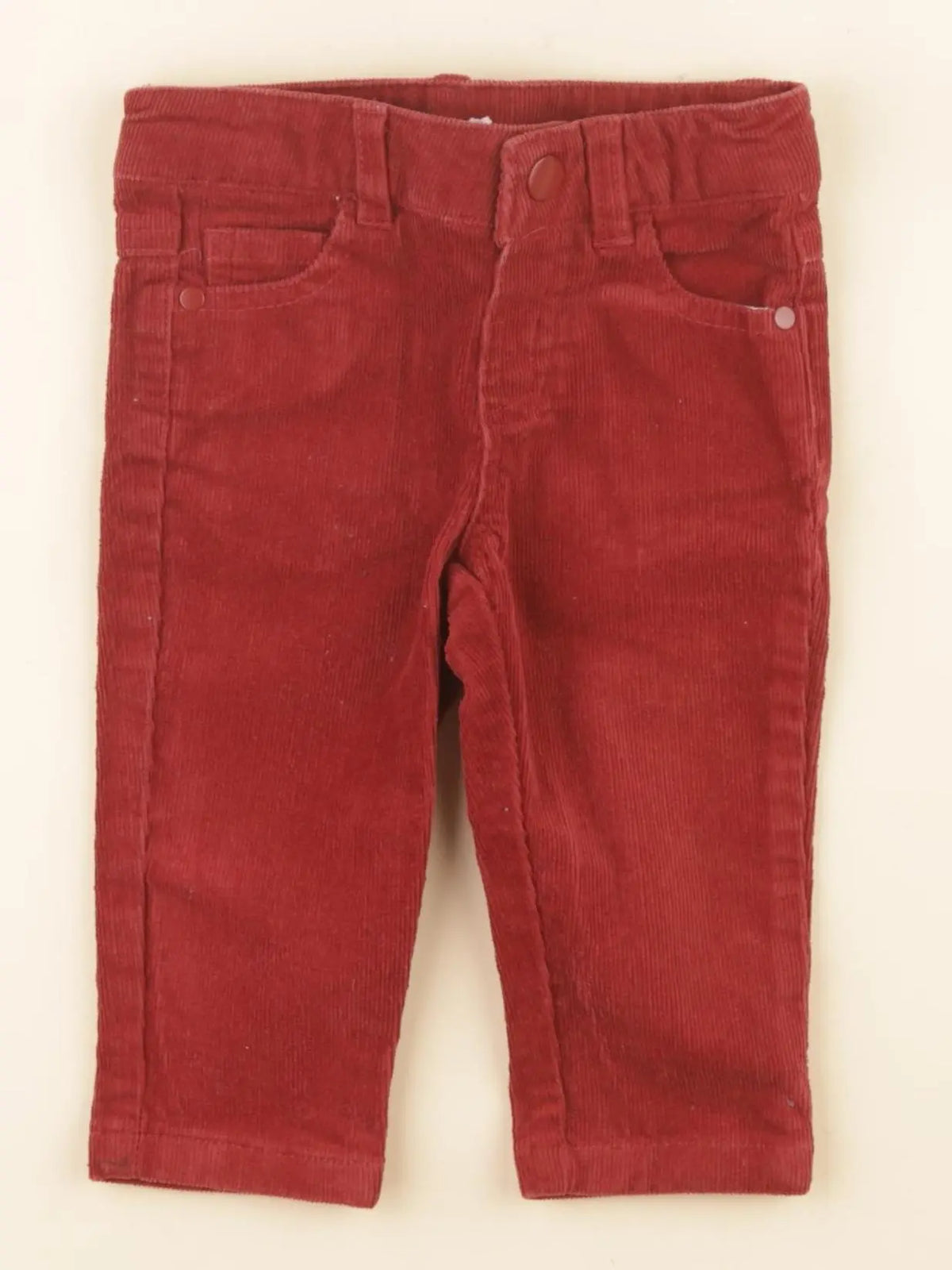 Boutchou - pantalon rouge - 6 mois