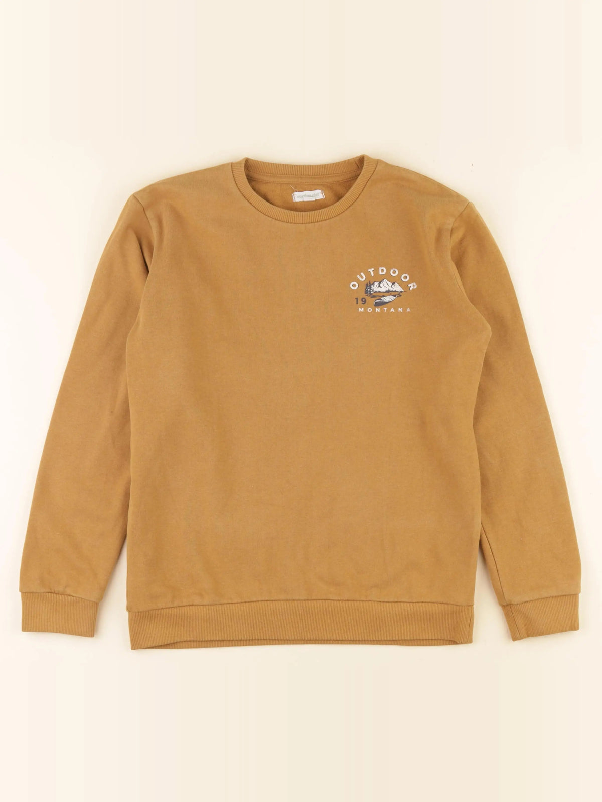 Vertbaudet - sweat marron - 12 ans