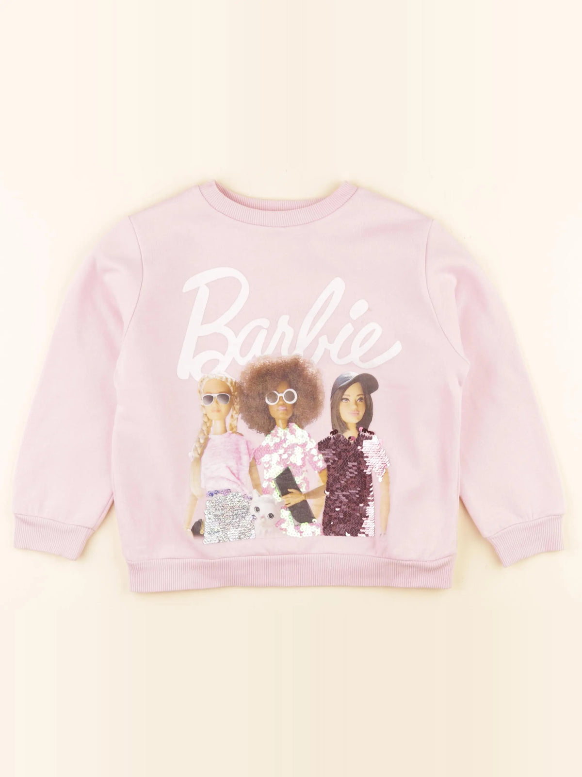 H&M - sweat rose - 4/6 ans